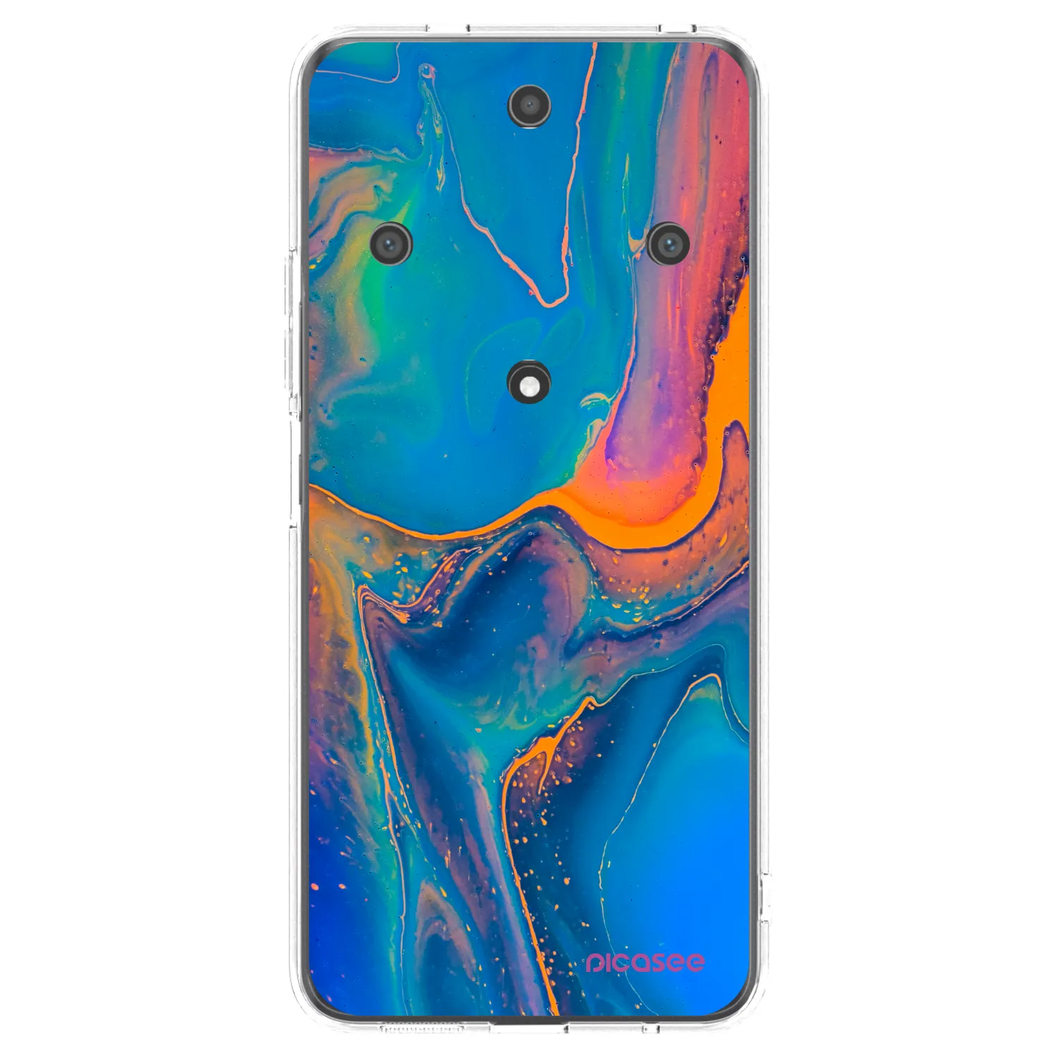 Picasee silikónový prehľadný obal pre Honor Magic5 Lite 5G - Rainbow