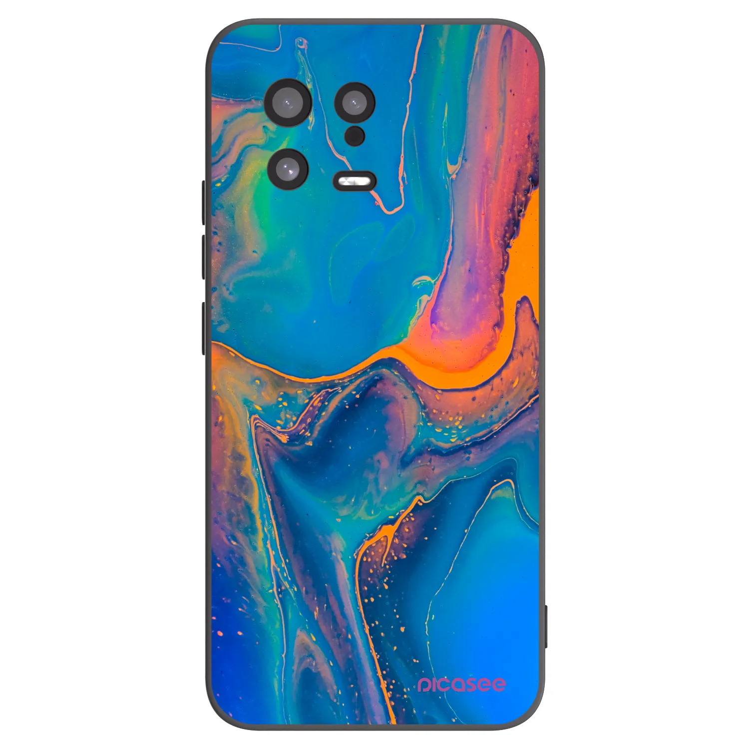 Silikónový čierny obal pre Xiaomi 13 - Rainbow