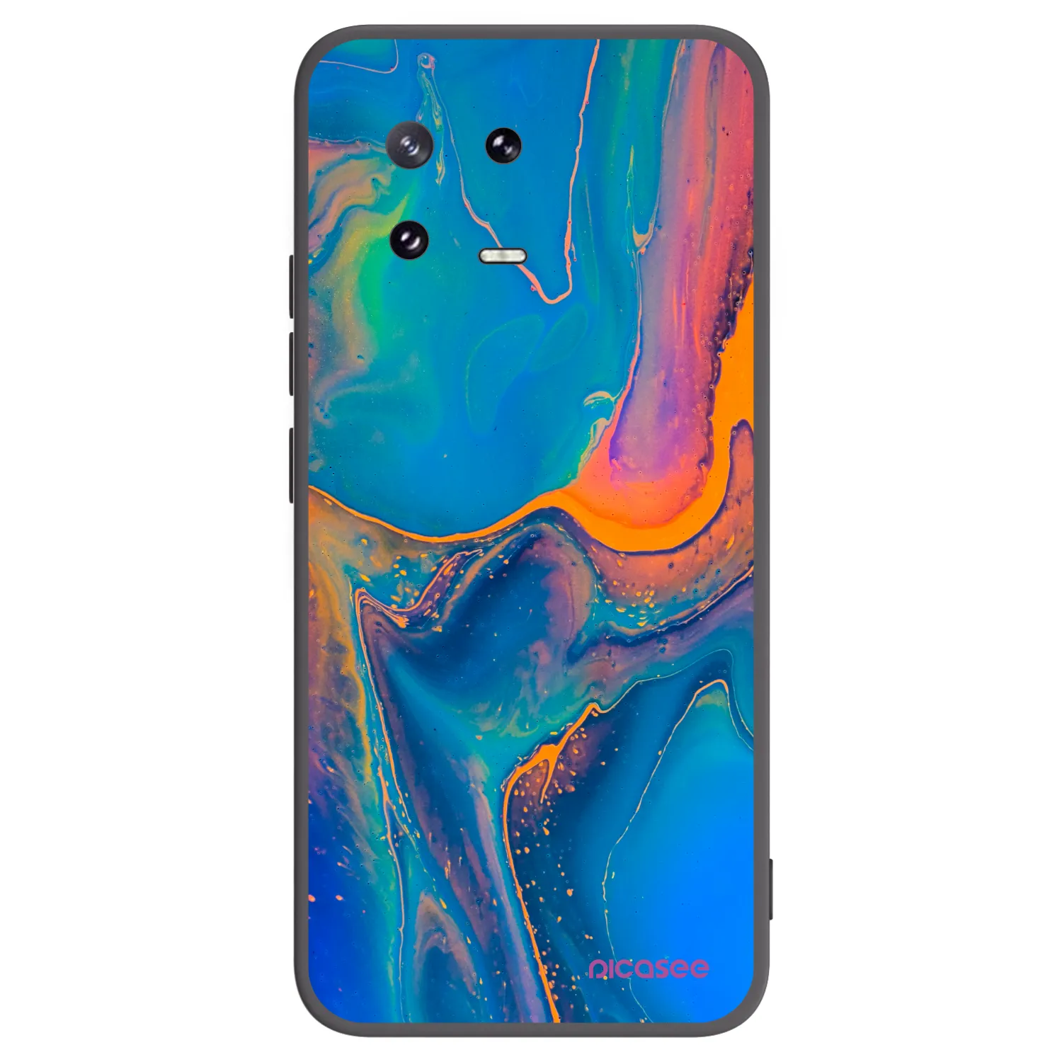 Picasee silikónový čierny obal pre Xiaomi 13 Pro - Rainbow