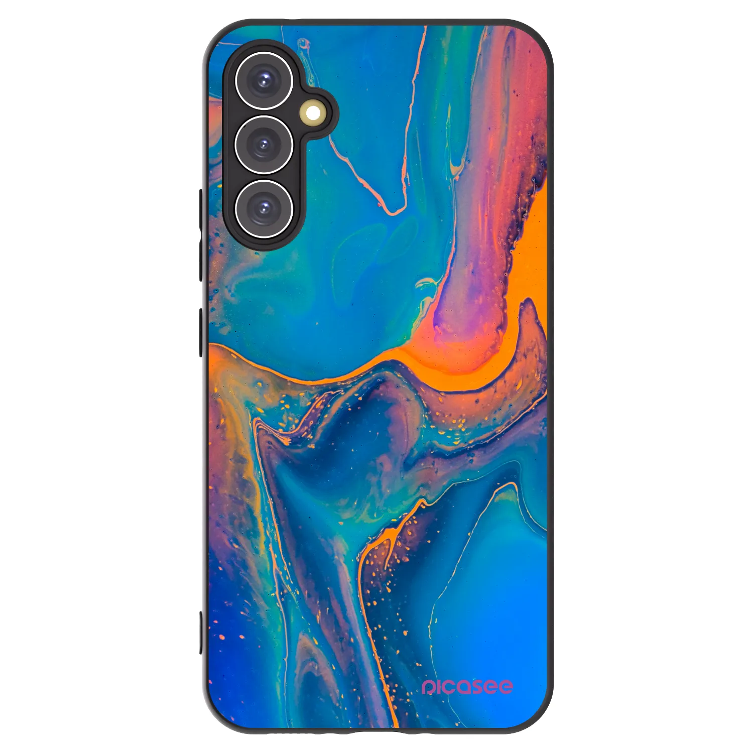 Picasee silikónový čierny obal pre Samsung Galaxy A34 5G A346B - Rainbow