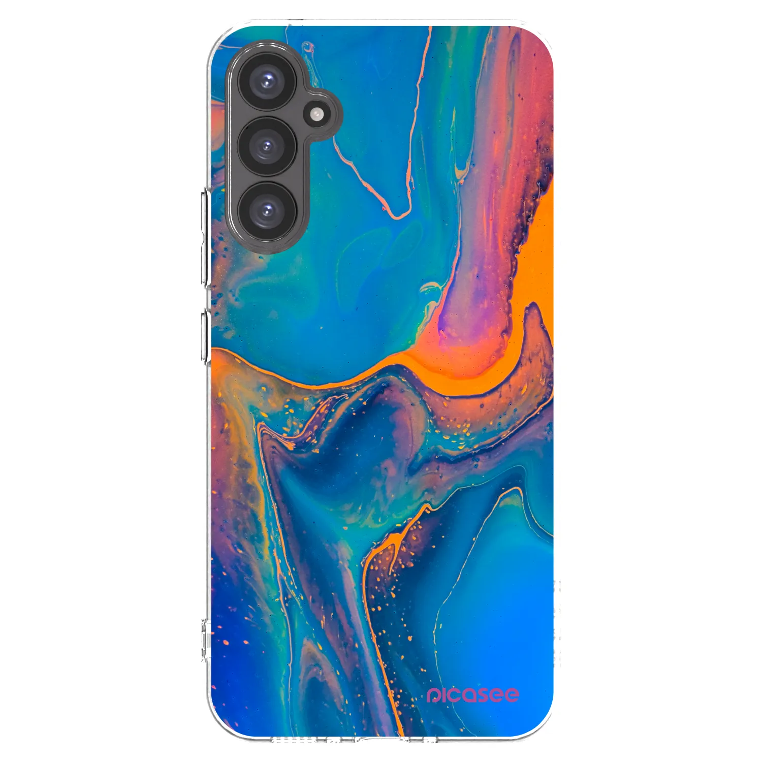 Picasee silikónový prehľadný obal pre Samsung Galaxy A34 5G A346B - Rainbow