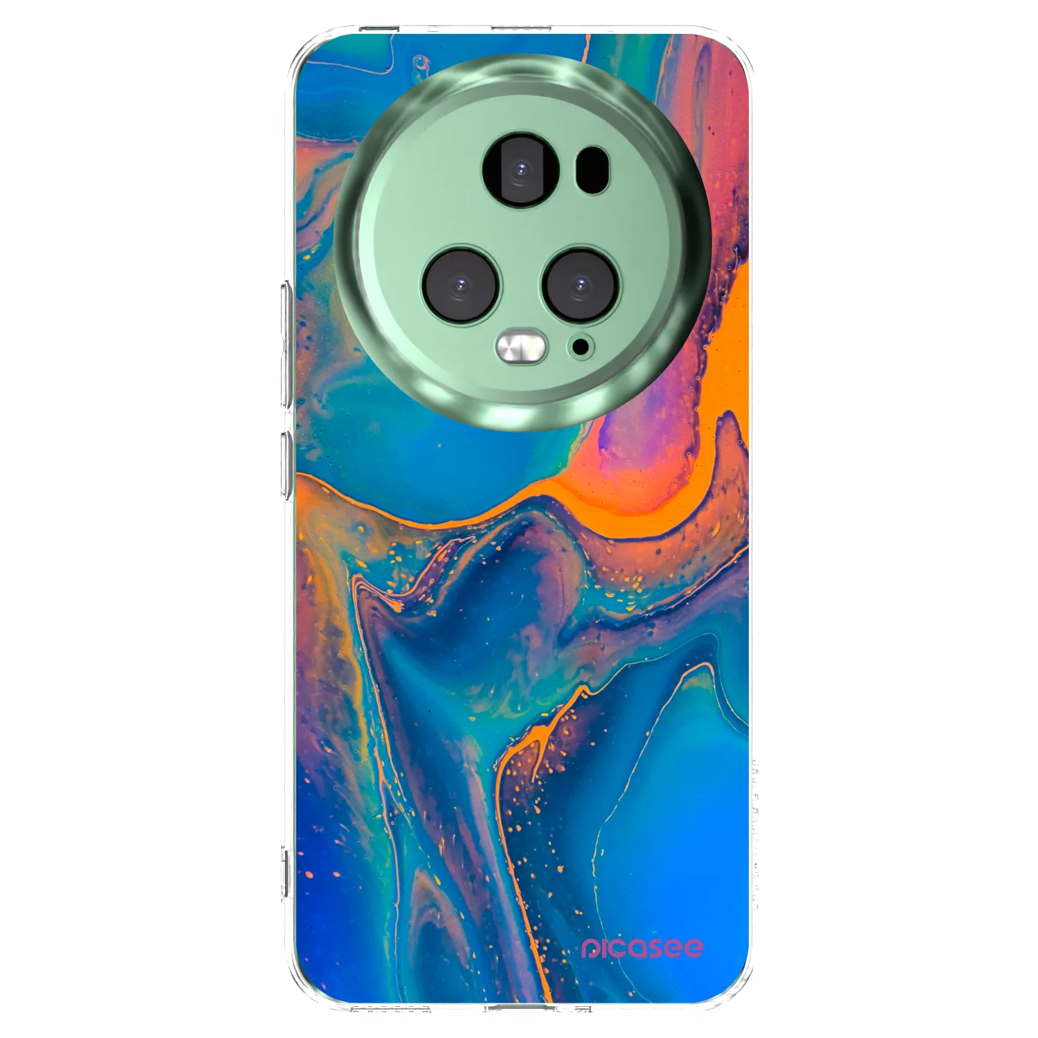 Picasee silikónový prehľadný obal pre Honor Magic5 Pro - Rainbow