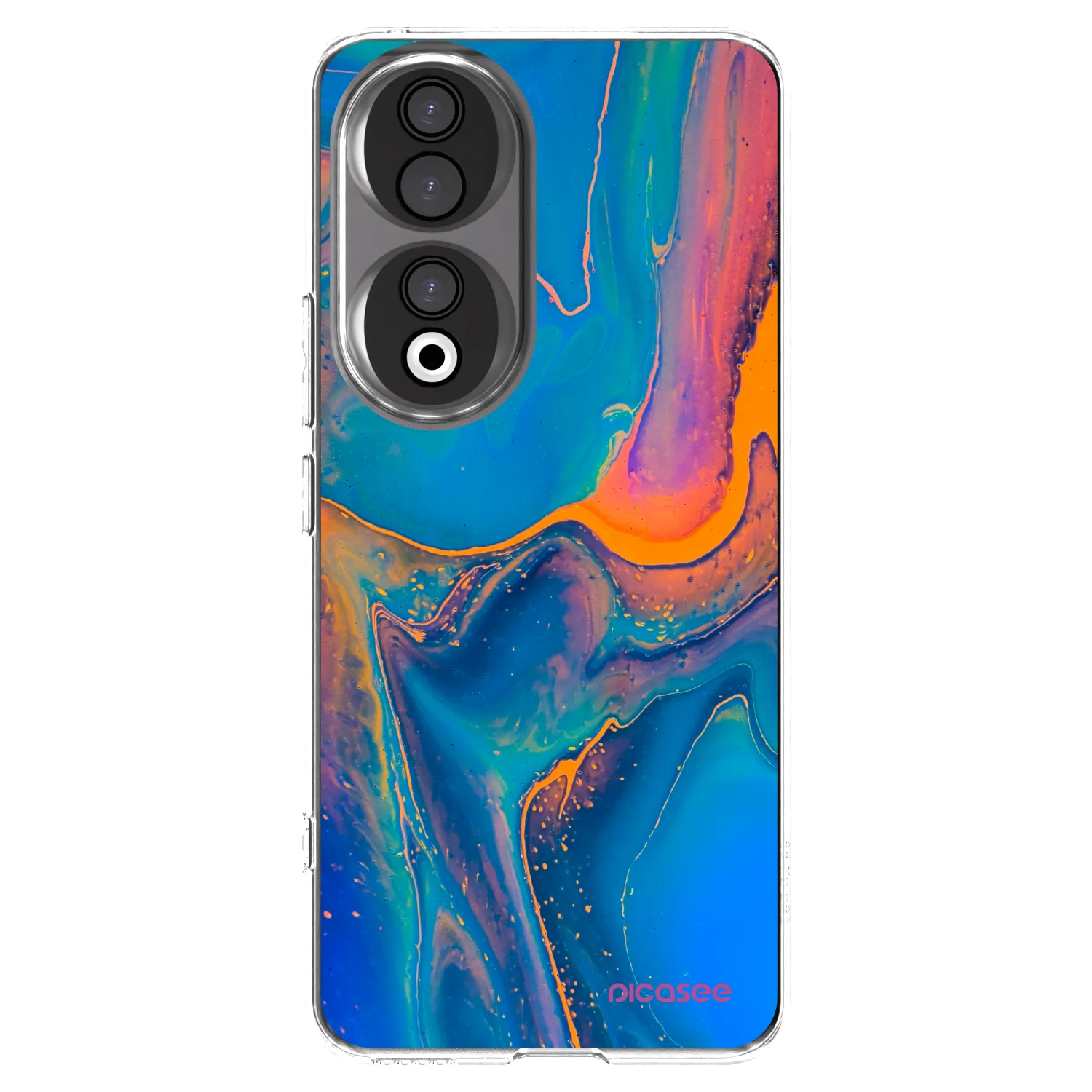 Picasee silikónový prehľadný obal pre Honor 90 5G - Rainbow