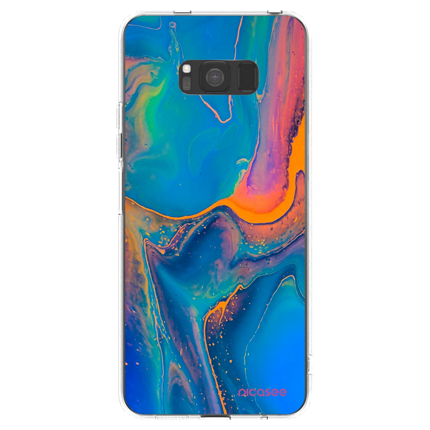 Picasee silikónový prehľadný obal pre Samsung Galaxy S8 G950F - Rainbow