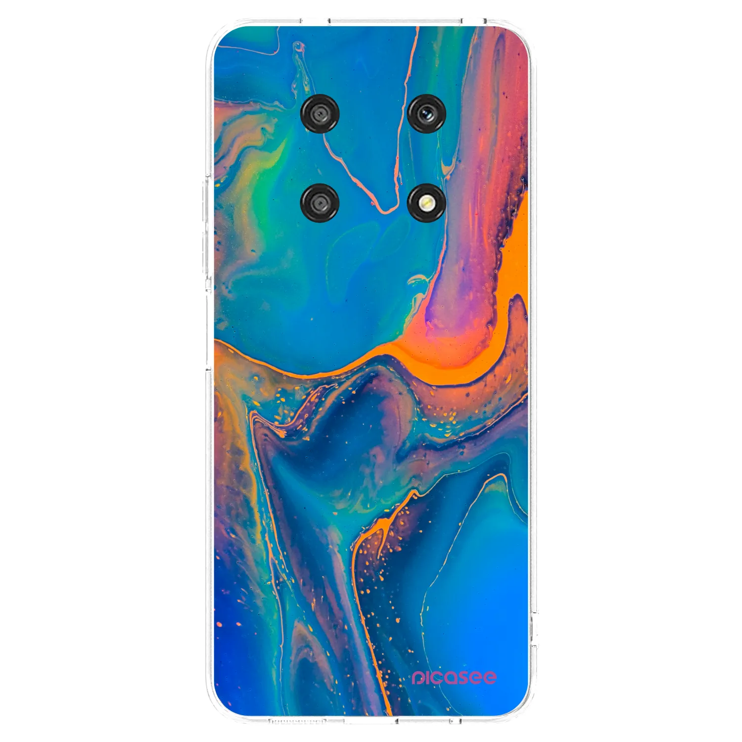 Picasee silikónový prehľadný obal pre Honor Magic4 Lite 5G - Rainbow