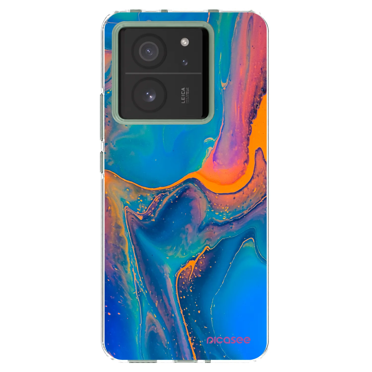 Picasee silikónový prehľadný obal pre Xiaomi 13T - Rainbow