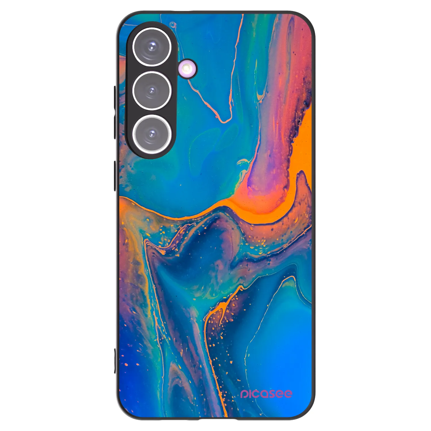 Picasee silikónový čierny obal pre Samsung Galaxy S24+ S926B 5G - Rainbow