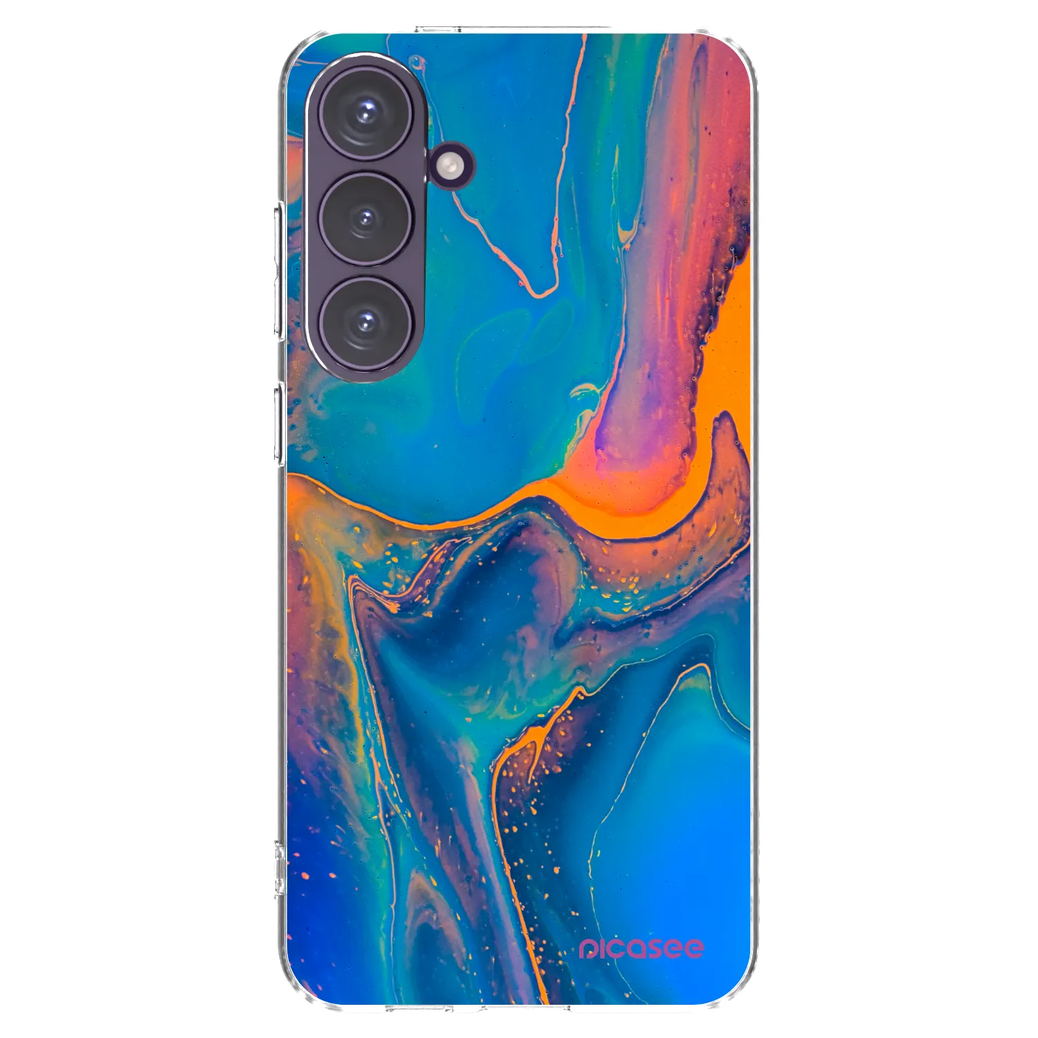 Picasee silikónový prehľadný obal pre Samsung Galaxy S24+ S926B 5G - Rainbow