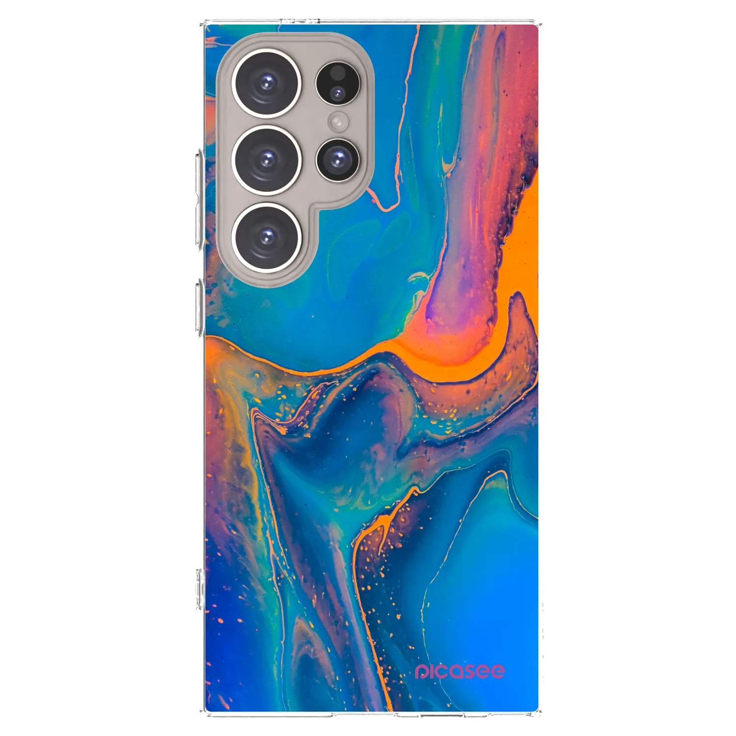 Picasee silikónový prehľadný obal pre Samsung Galaxy S24 Ultra S928B 5G - Rainbow