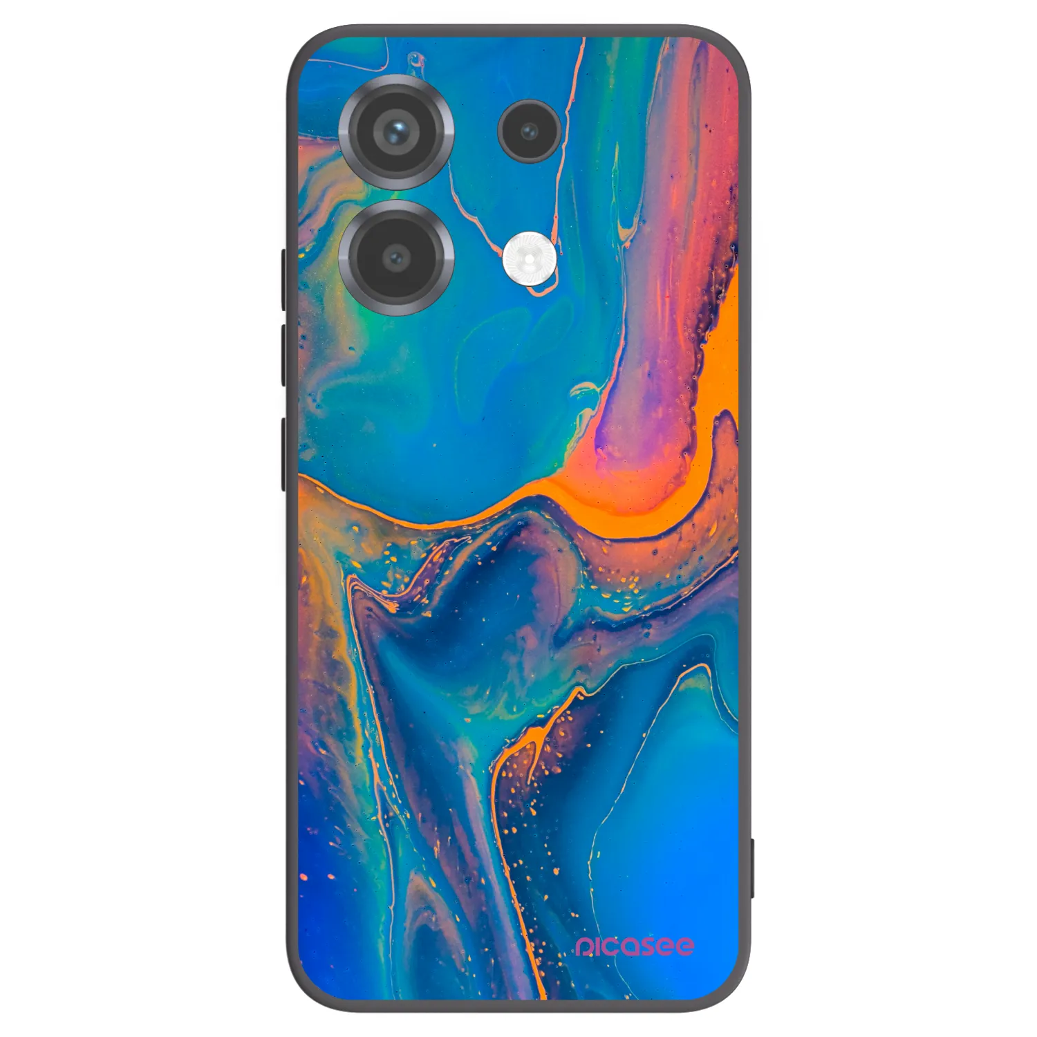 Picasee silikónový čierny obal pre Xiaomi Poco X6 - Rainbow
