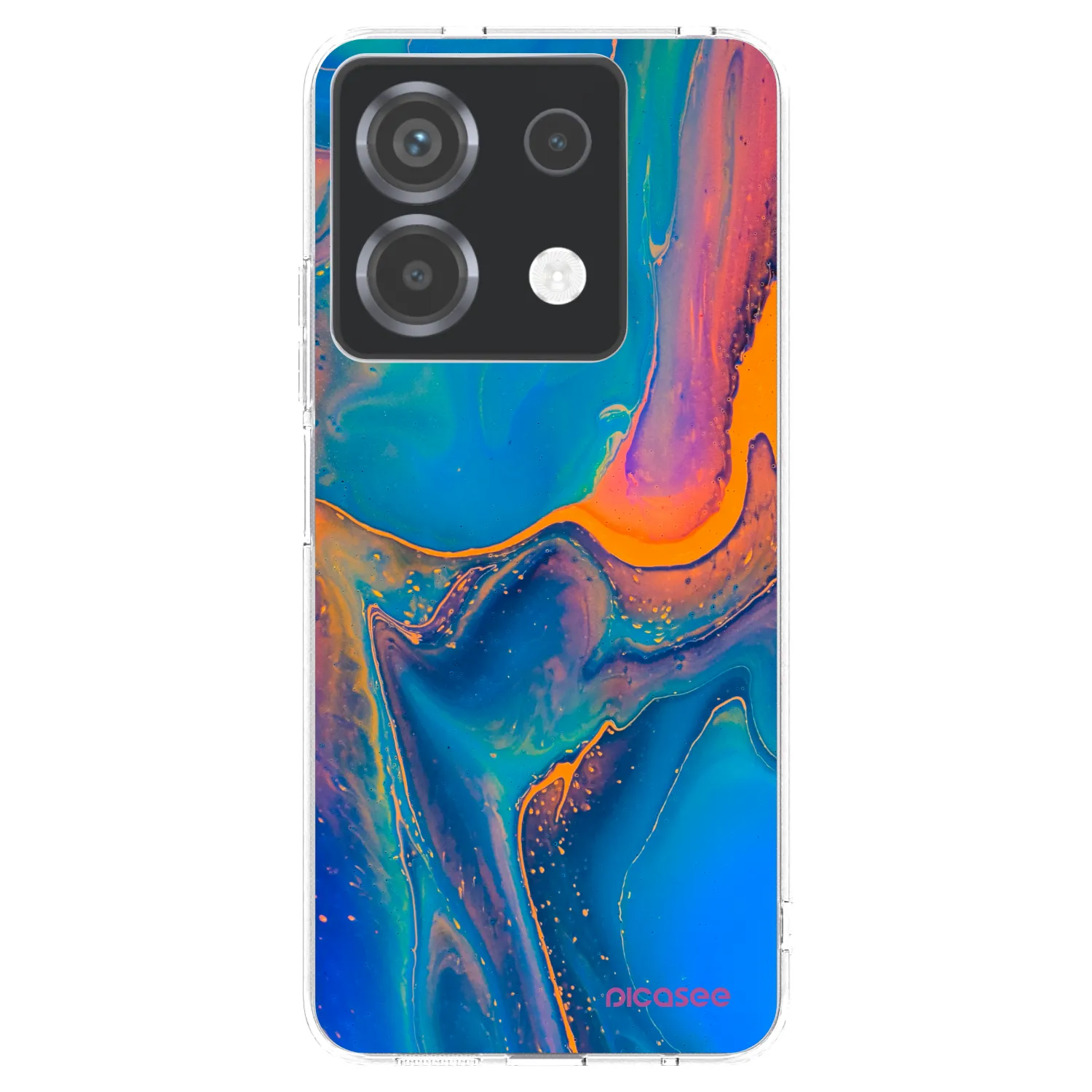 Picasee silikónový prehľadný obal pre Xiaomi Poco X6 - Rainbow