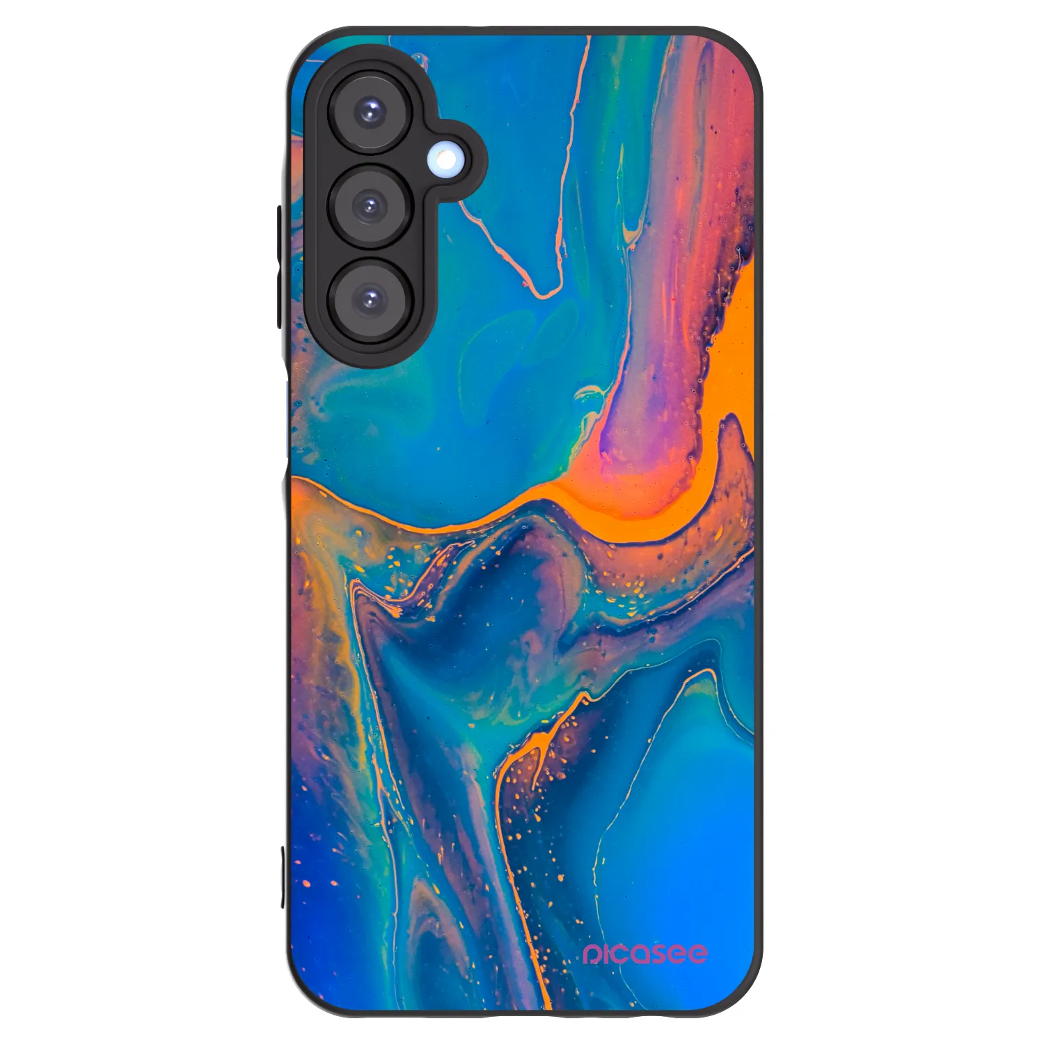 Picasee silikónový čierny obal pre Samsung Galaxy A25 A256B 5G - Rainbow