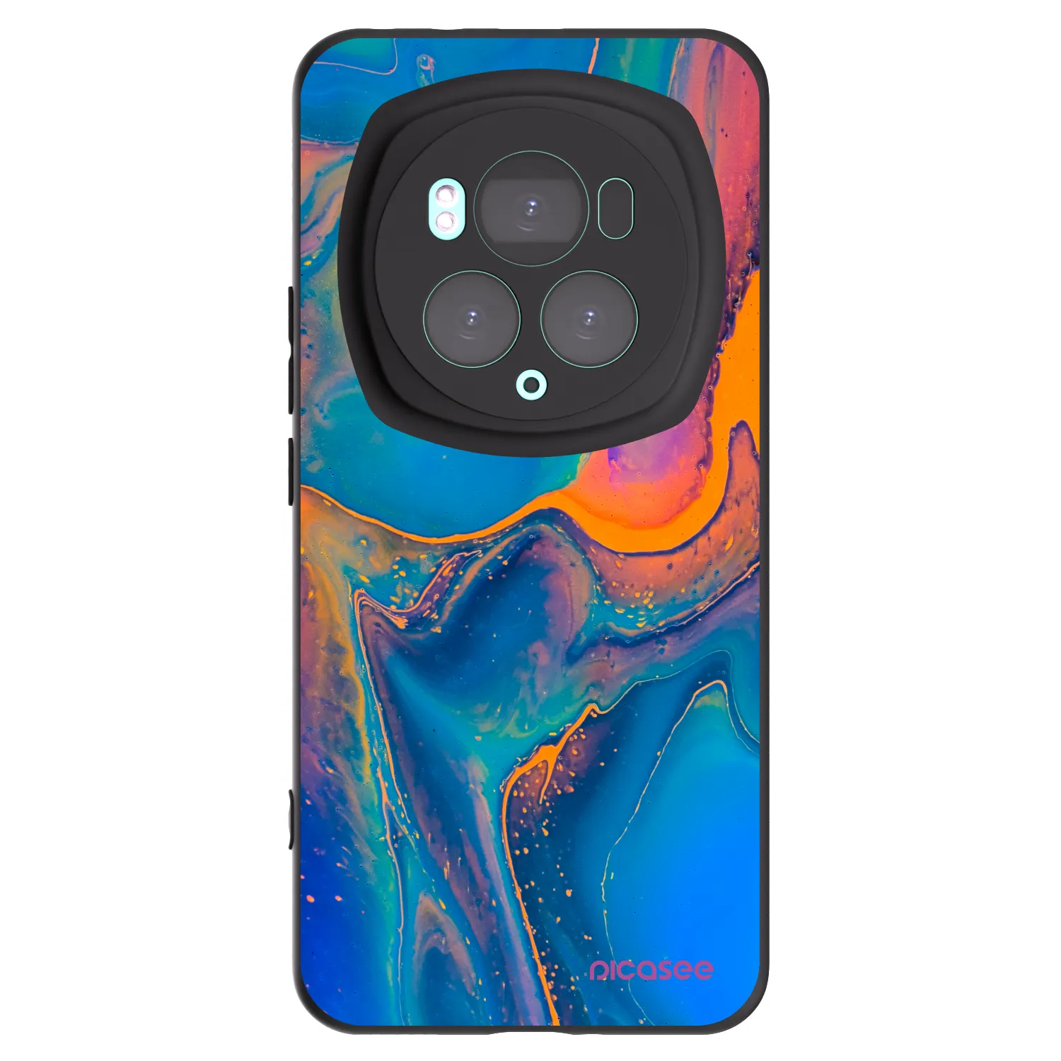 Picasee silikónový čierny obal pre Honor Magic6 Pro - Rainbow