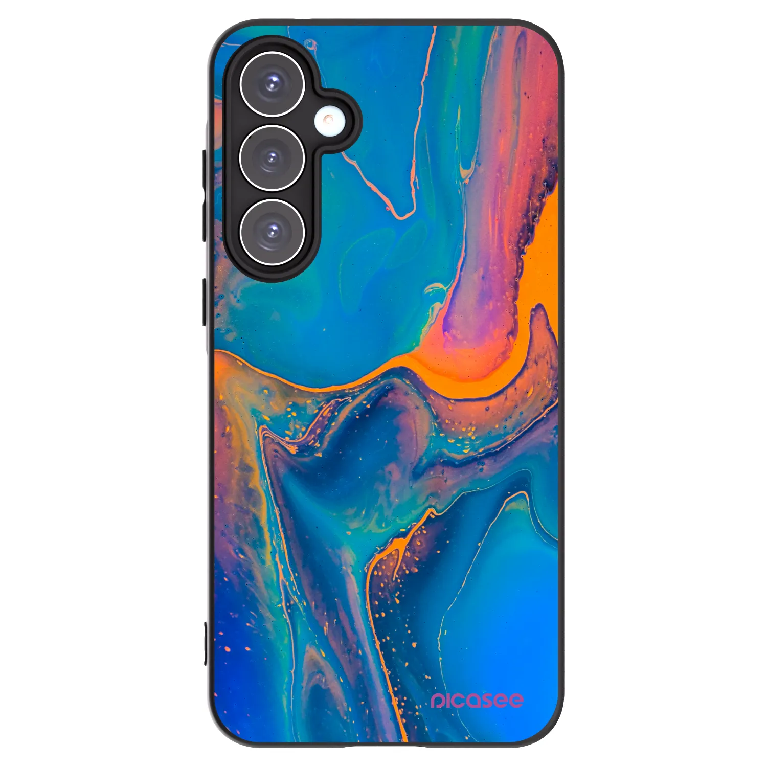 Picasee silikónový čierny obal pre Samsung Galaxy A55 5G A556B - Rainbow