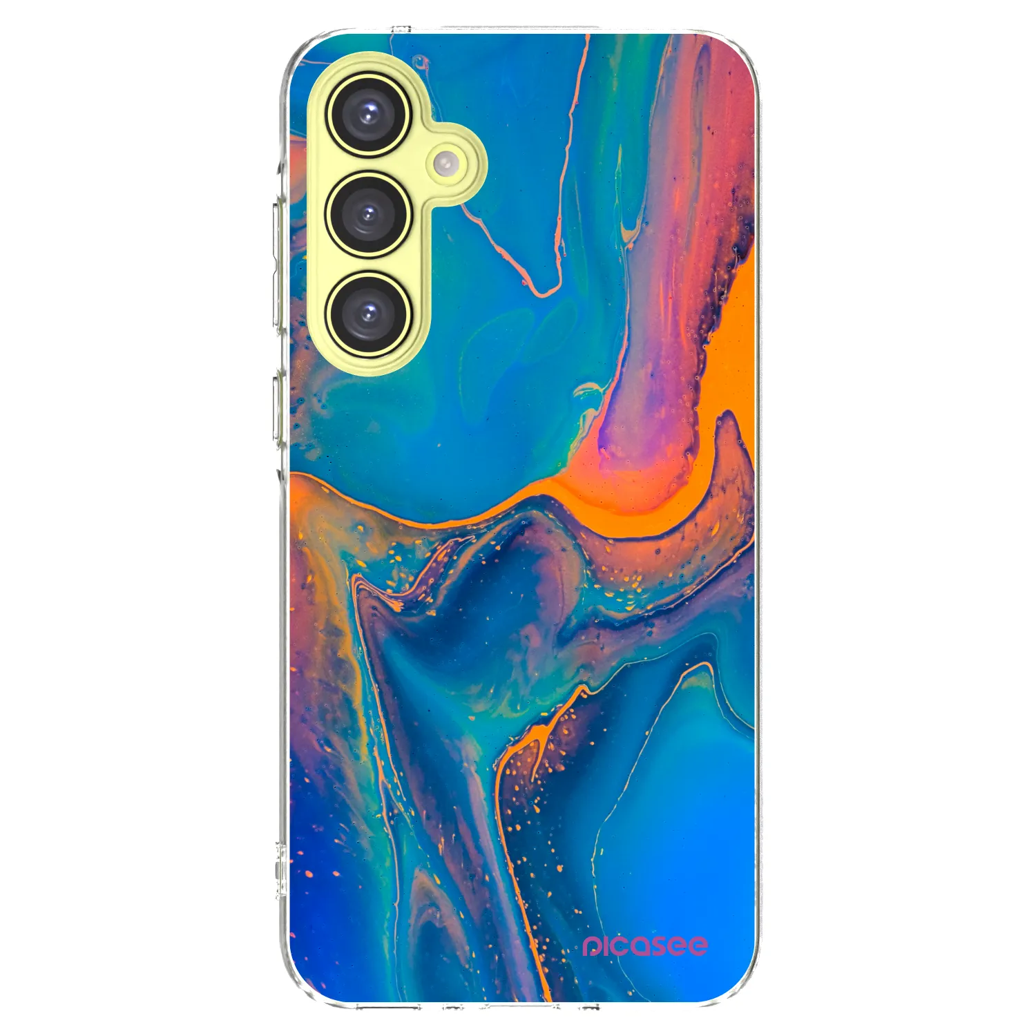 Picasee silikónový prehľadný obal pre Samsung Galaxy A35 5G A356B - Rainbow