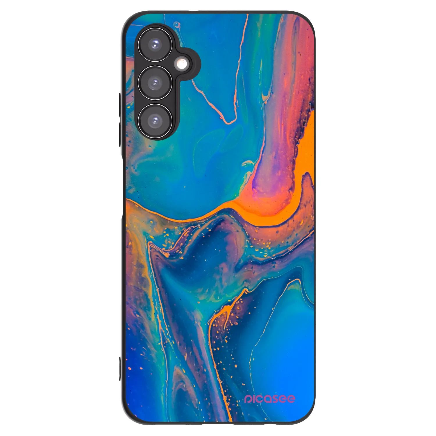 Picasee silikónový čierny obal pre Samsung Galaxy A05s A057G - Rainbow