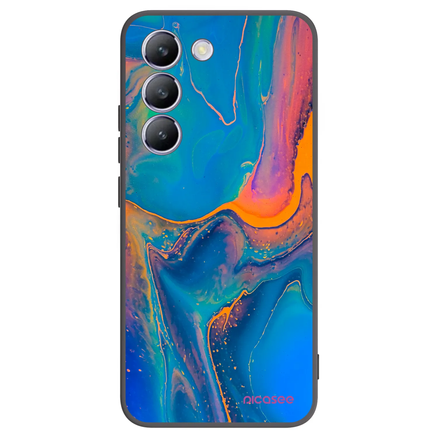 Picasee silikónový čierny obal pre Vivo V40 SE 5G - Rainbow