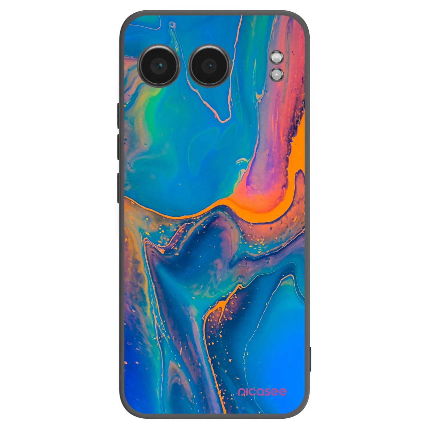 Picasee silikónový čierny obal pre OnePlus Nord 4 - Rainbow