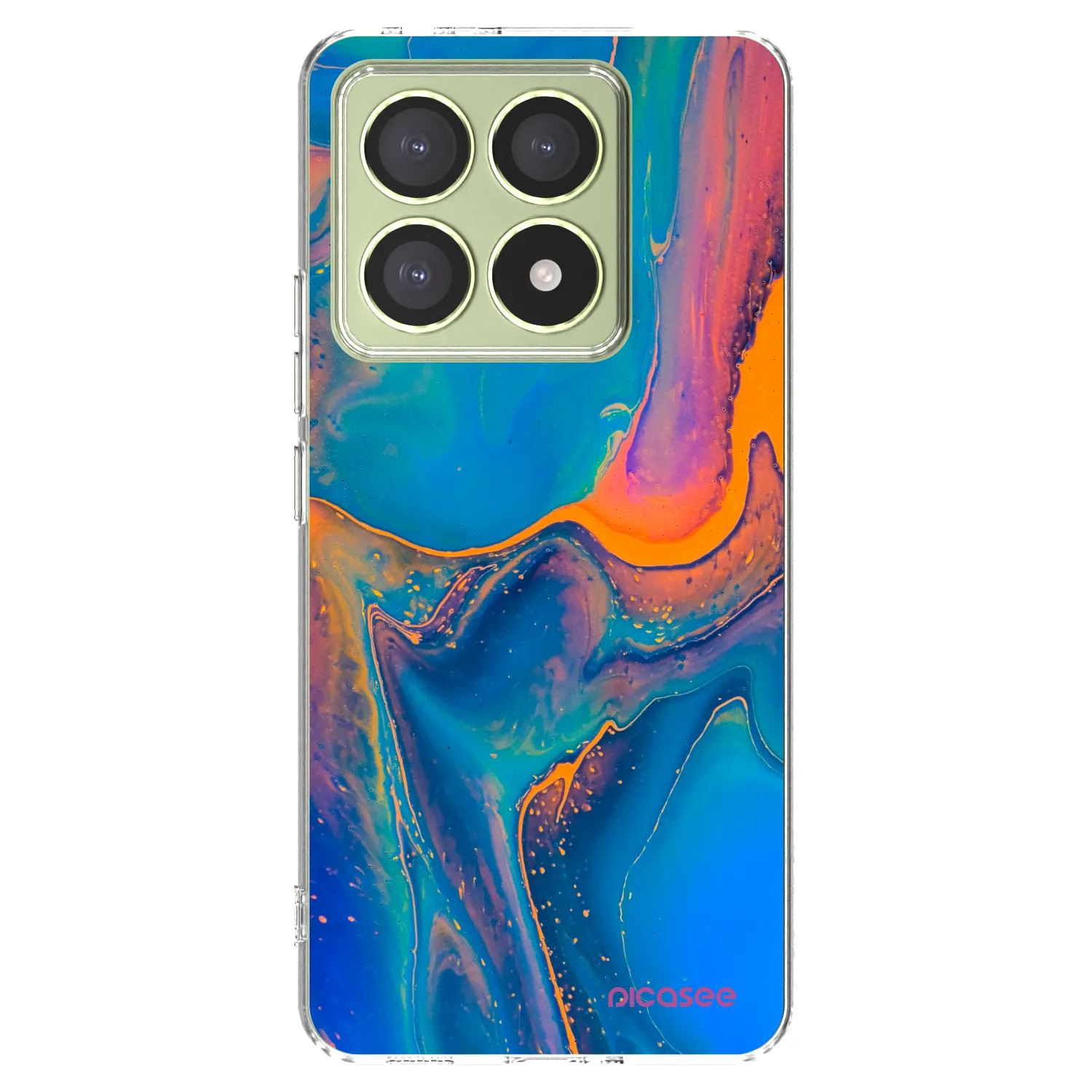 Picasee silikónový prehľadný obal pre Xiaomi 14T - Rainbow