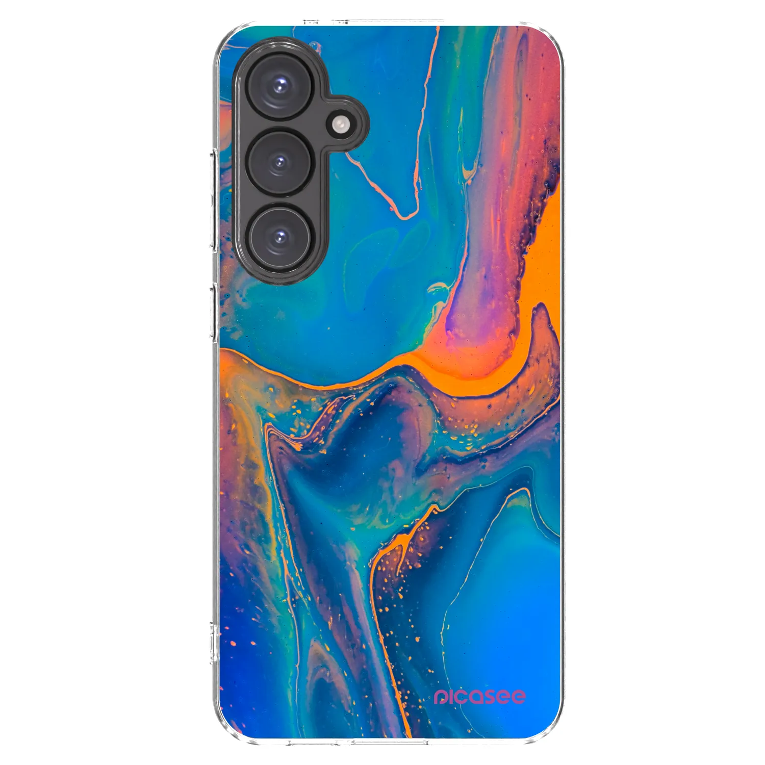 Picasee silikónový prehľadný obal pre Samsung Galaxy S24 FE S721B - Rainbow