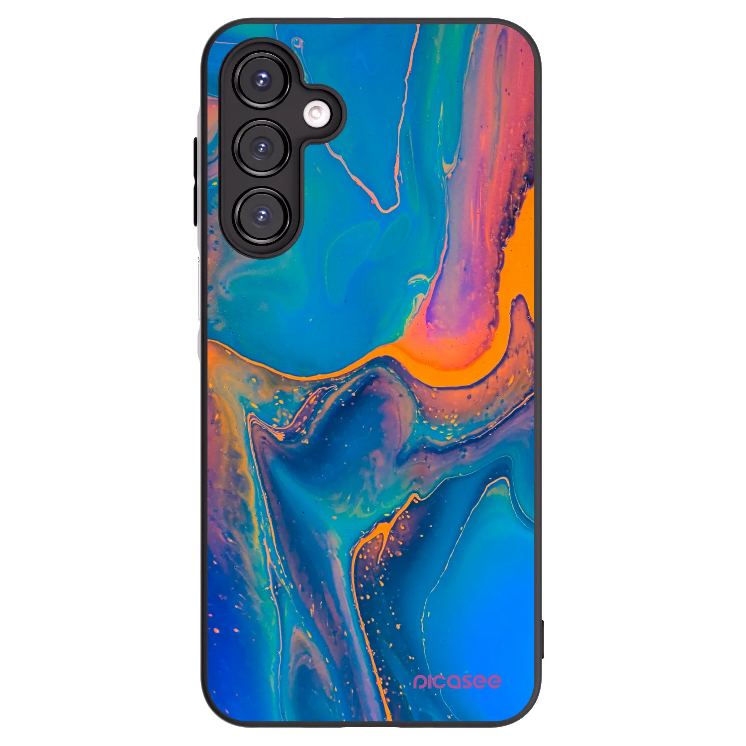 Picasee silikónový čierny obal pre Samsung Galaxy A16 5G - Rainbow