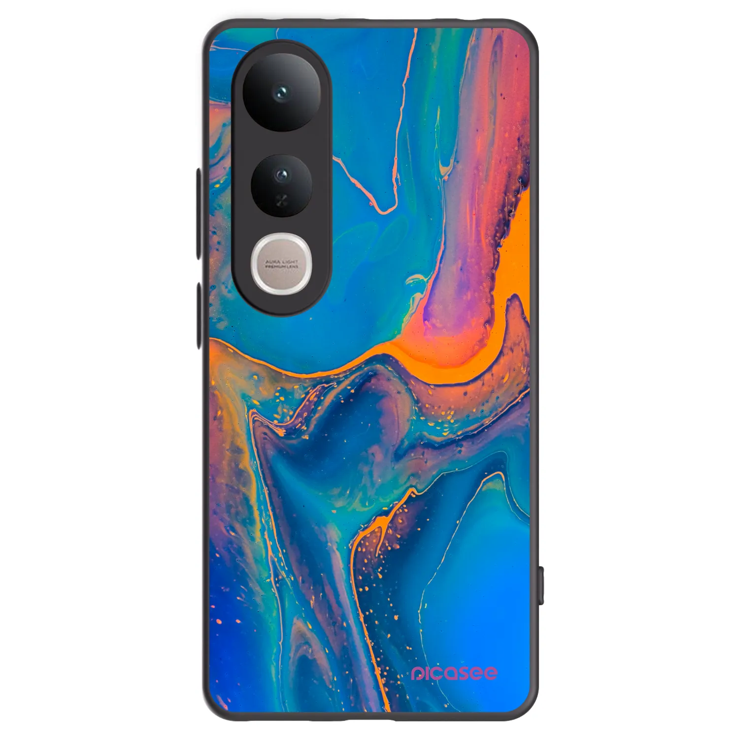 Picasee silikónový čierny obal pre Vivo V50 Lite 5G - Rainbow