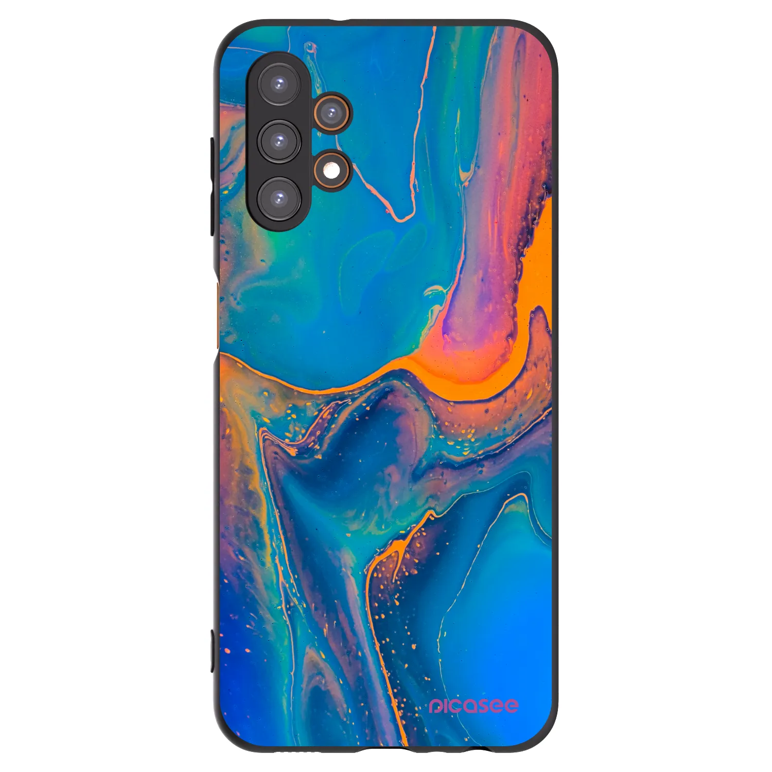 Picasee silikónový čierny obal pre Samsung Galaxy A13 5G - Rainbow