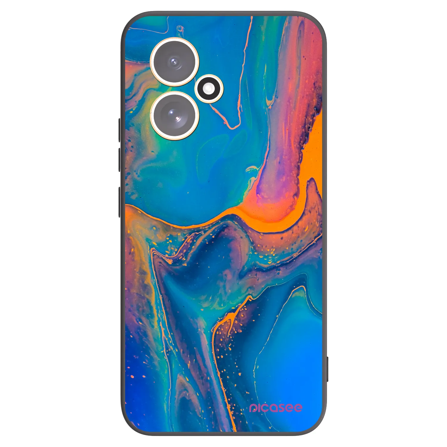 Picasee silikónový čierny obal pre Honor 400 5G - Rainbow