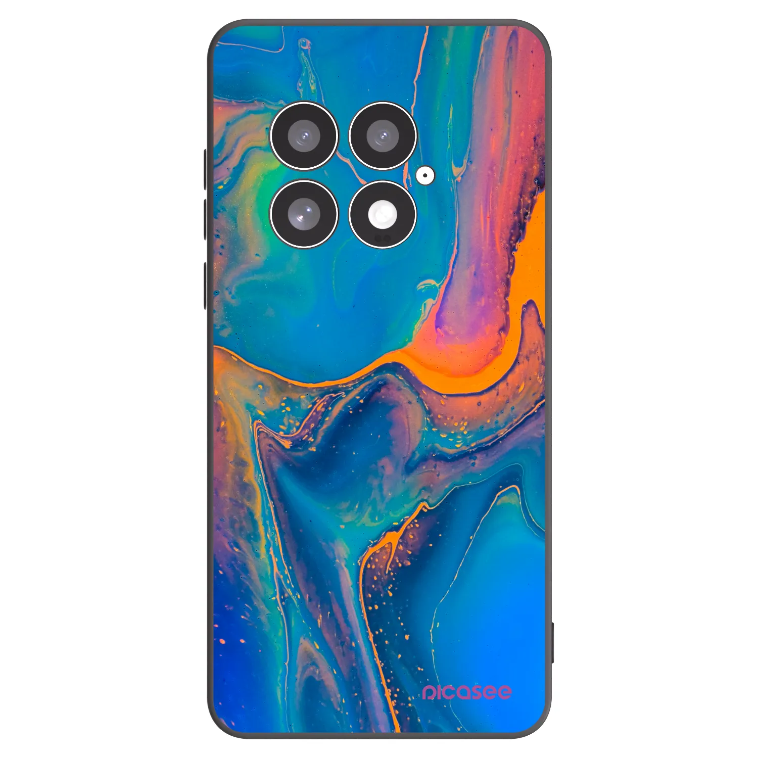 Picasee silikónový čierny obal pre OnePlus 13 5G - Rainbow