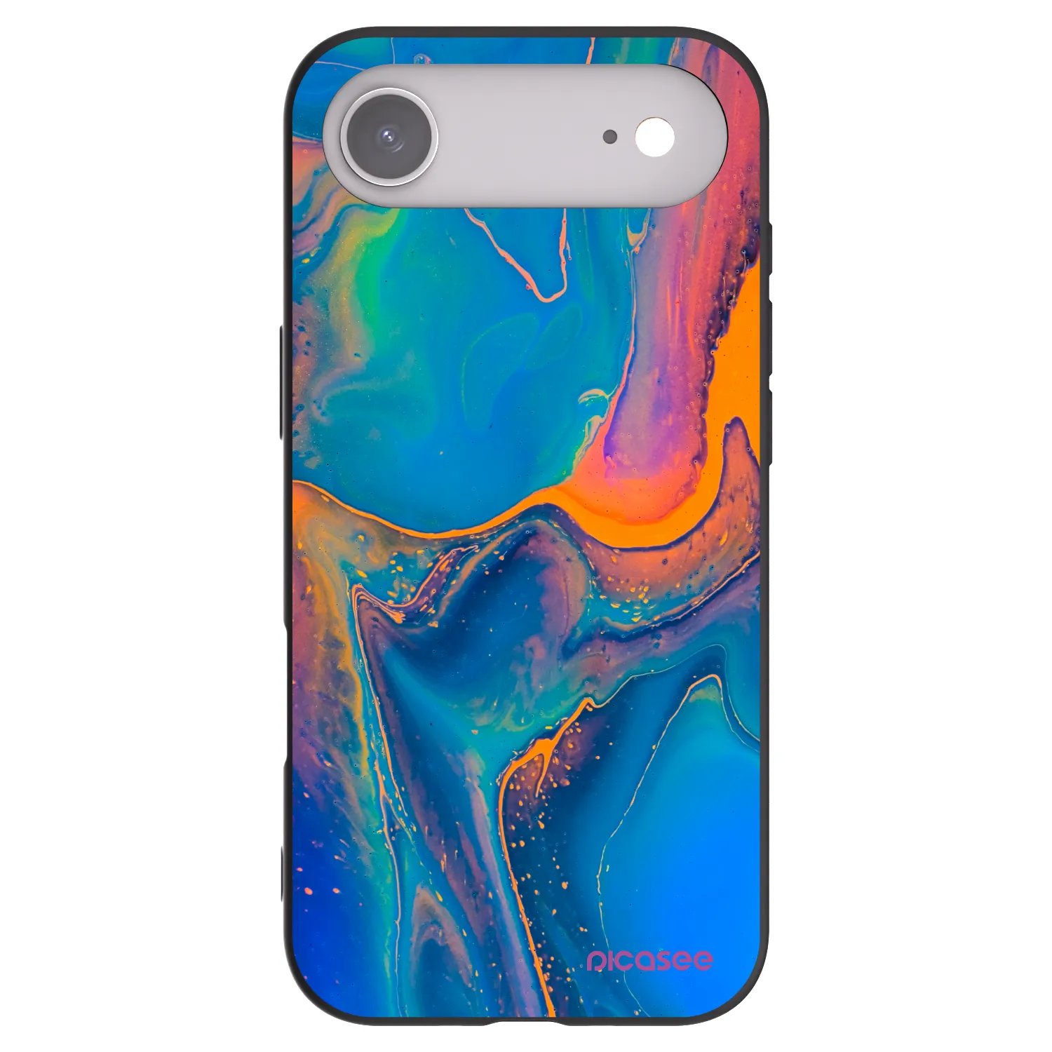 Picasee silikónový čierny obal pre Apple iPhone Air - Rainbow