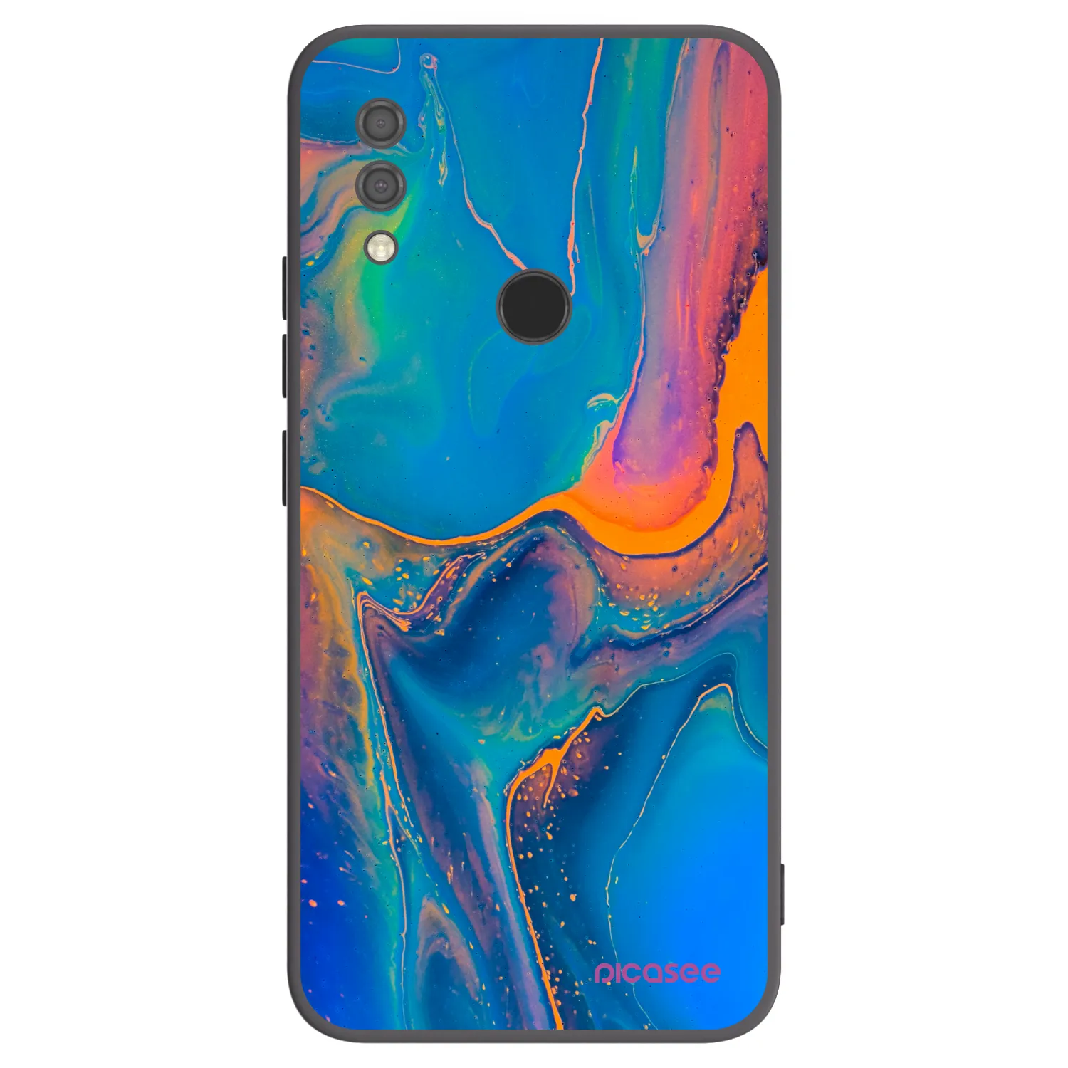 Picasee silikónový čierny obal pre Xiaomi Redmi 7 - Rainbow