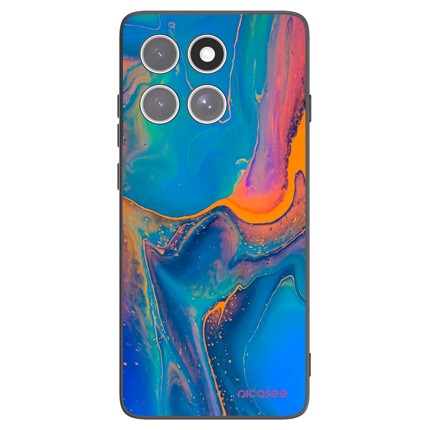 Picasee silikónový čierny obal pre Motorola Edge 60 Pro - Rainbow