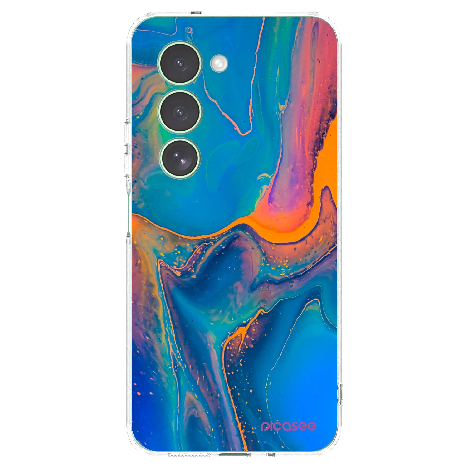 Picasee silikónový prehľadný obal pre Xiaomi Redmi 15 5G - Rainbow