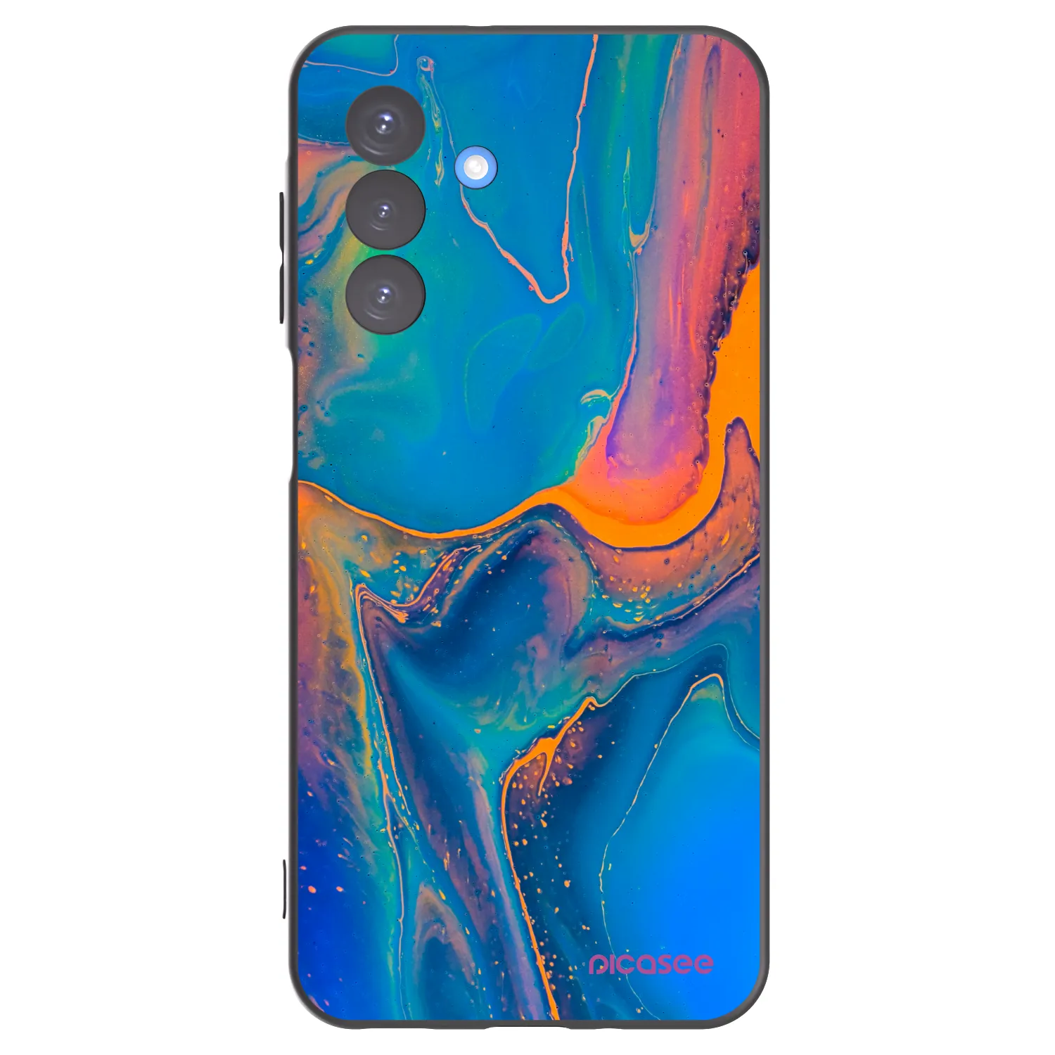 Picasee silikónový čierny obal pre Samsung Galaxy A17 5G - Rainbow