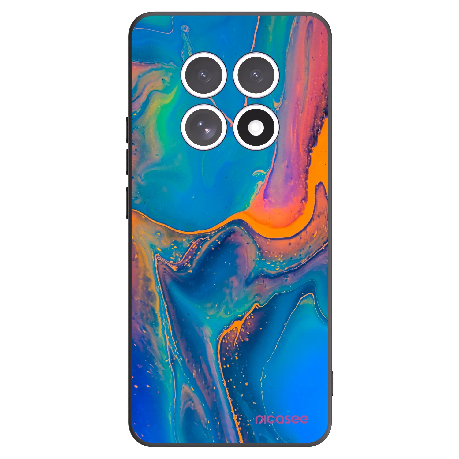 Picasee silikónový čierny obal pre Xiaomi Redmi Note 15 - Rainbow