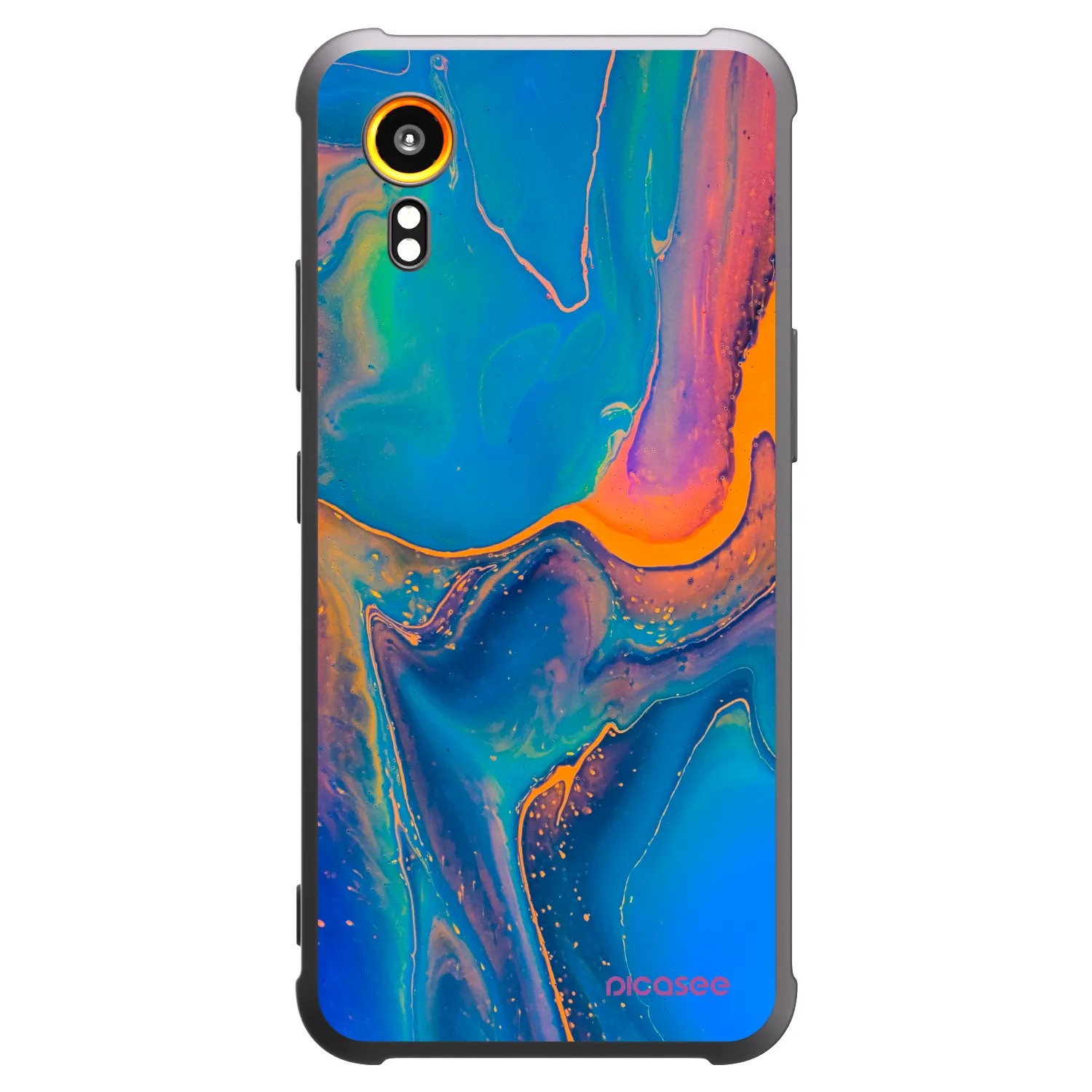 Picasee silikónový čierny obal pre Samsung Galaxy Xcover 7 - Rainbow