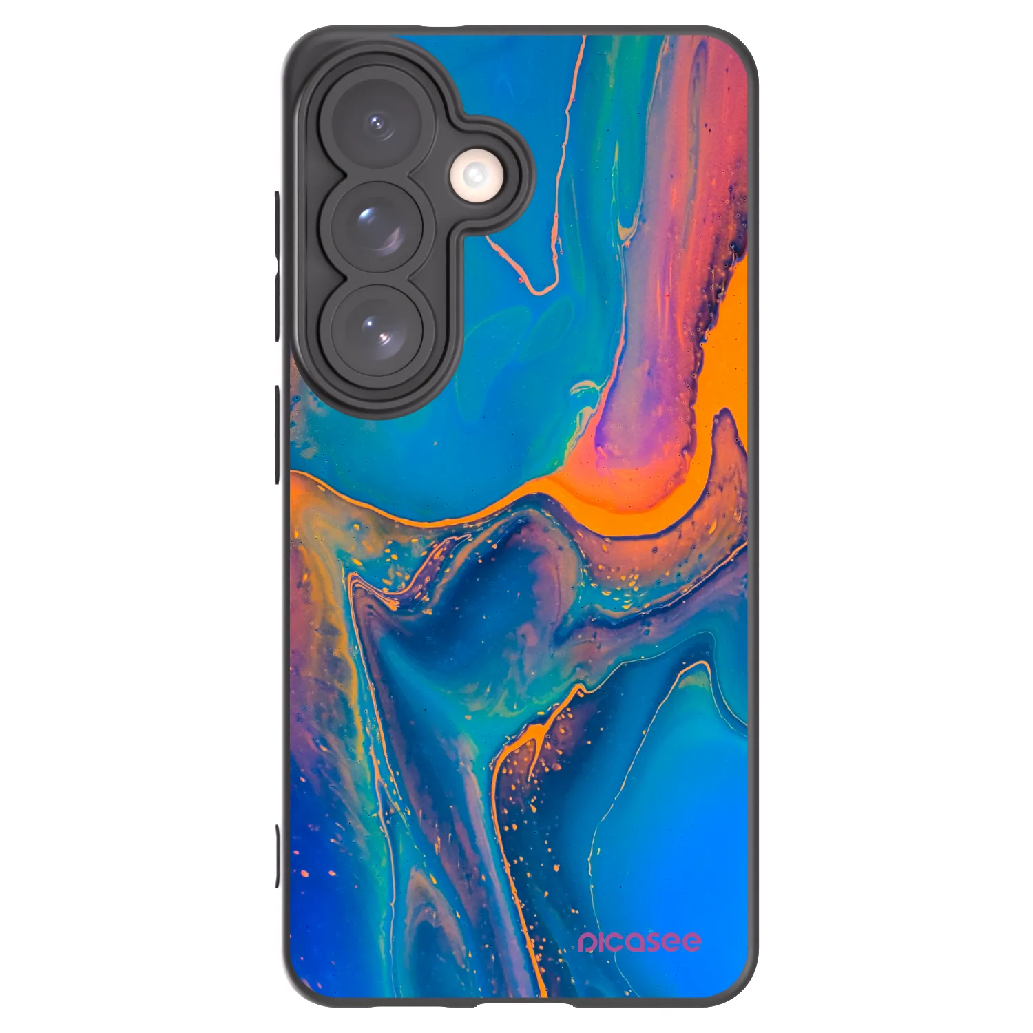 Picasee silikónový čierny obal pre Samsung Galaxy S26 - Rainbow