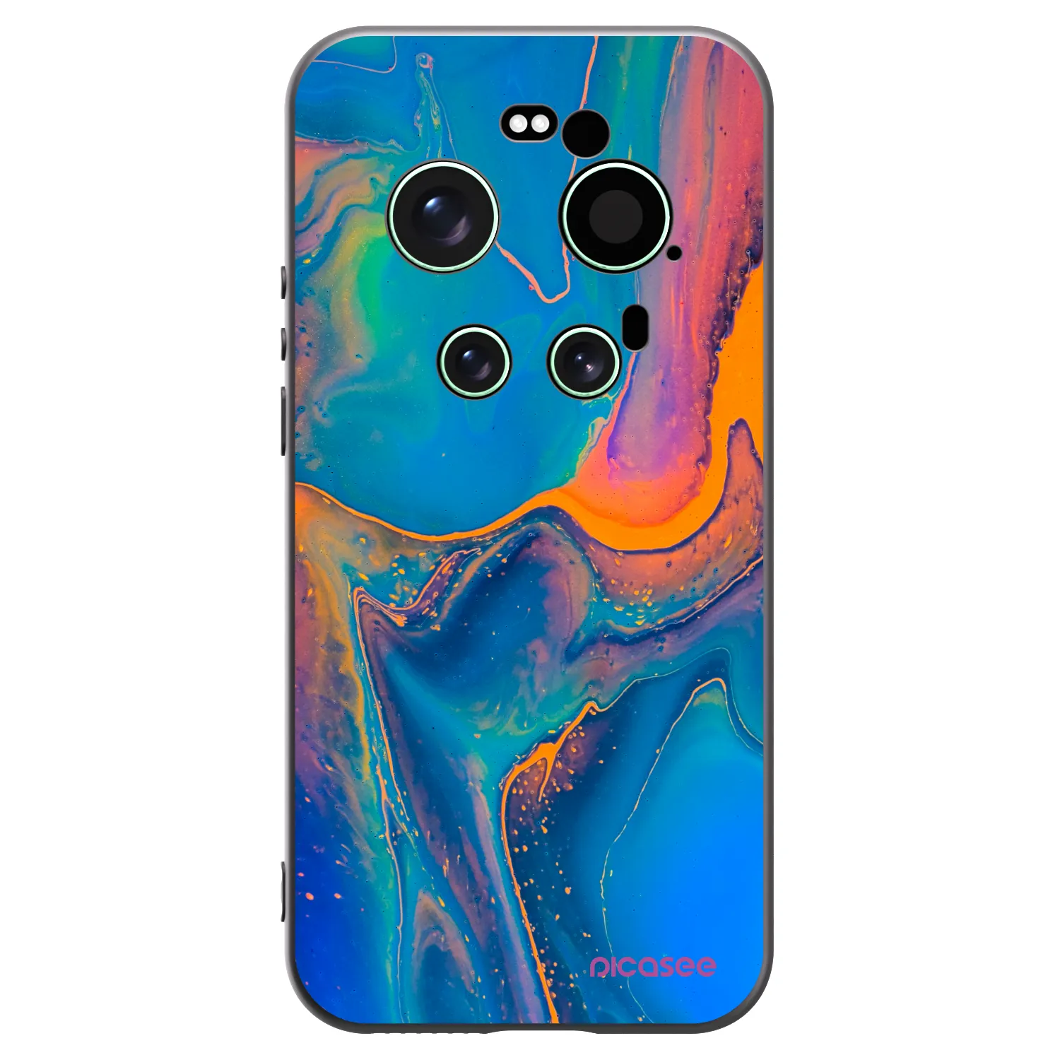 Picasee silikónový čierny obal pre Xiaomi 17 Ultra - Rainbow