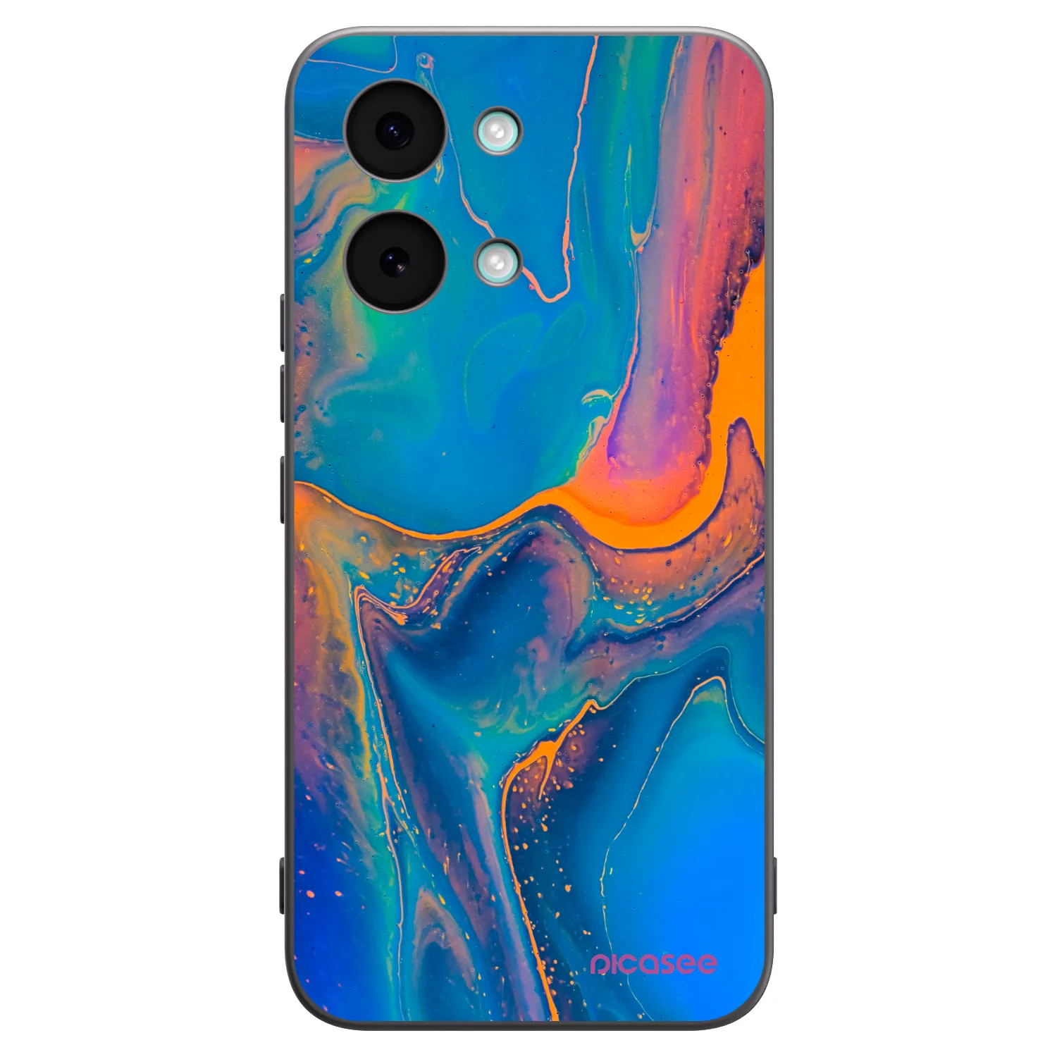 Picasee silikónový čierny obal pre Xiaomi Poco X8 Pro Max - Rainbow