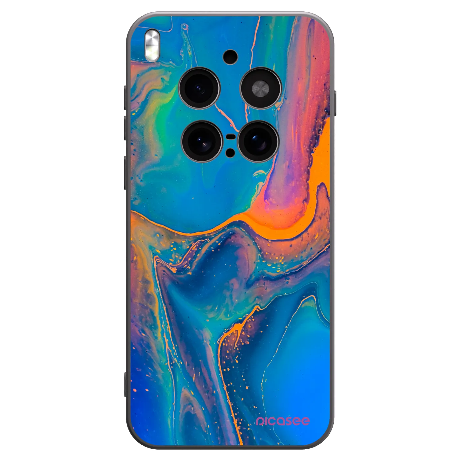 Picasee silikónový čierny obal pre Vivo X300 Pro - Rainbow