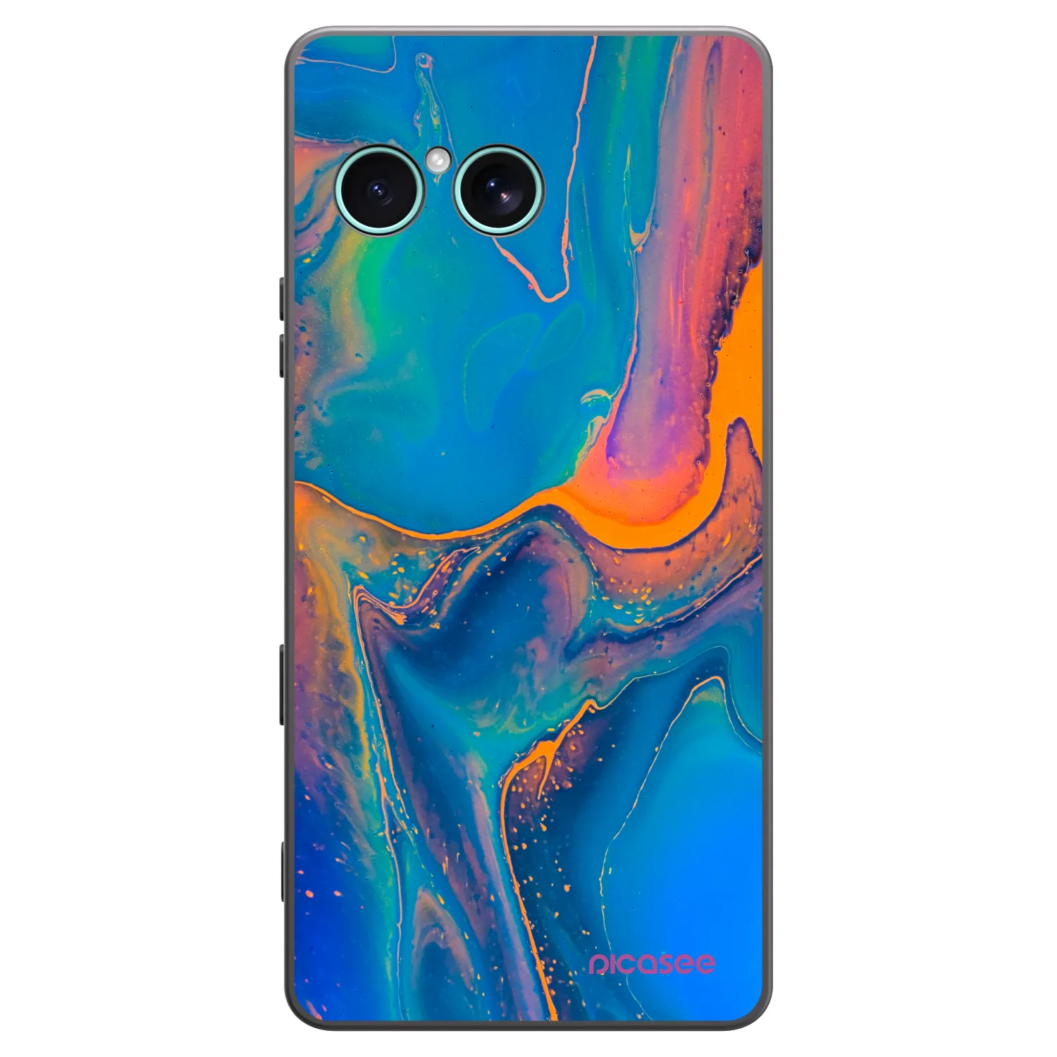 Picasee silikónový čierny obal pre Sony Xperia 10 VII - Rainbow