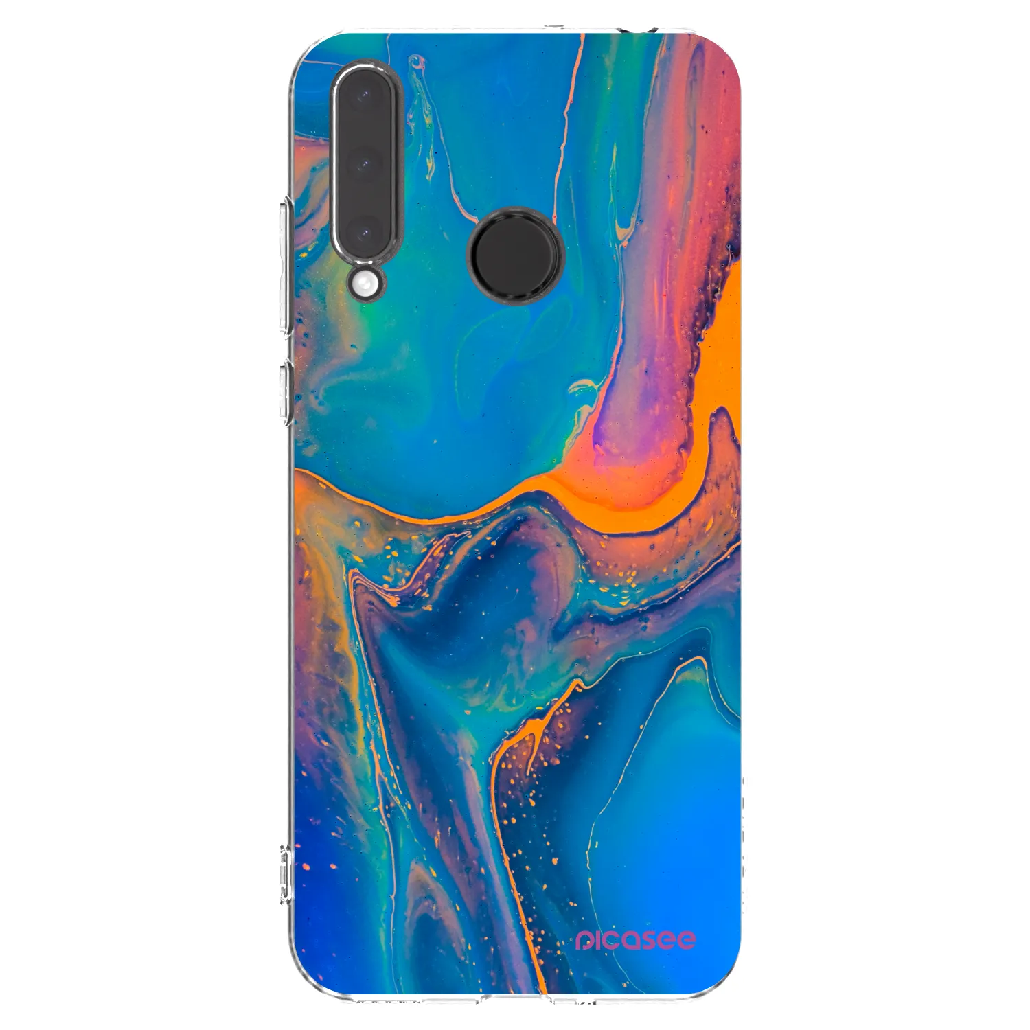 Picasee silikónový prehľadný obal pre Honor 20 Lite - Rainbow