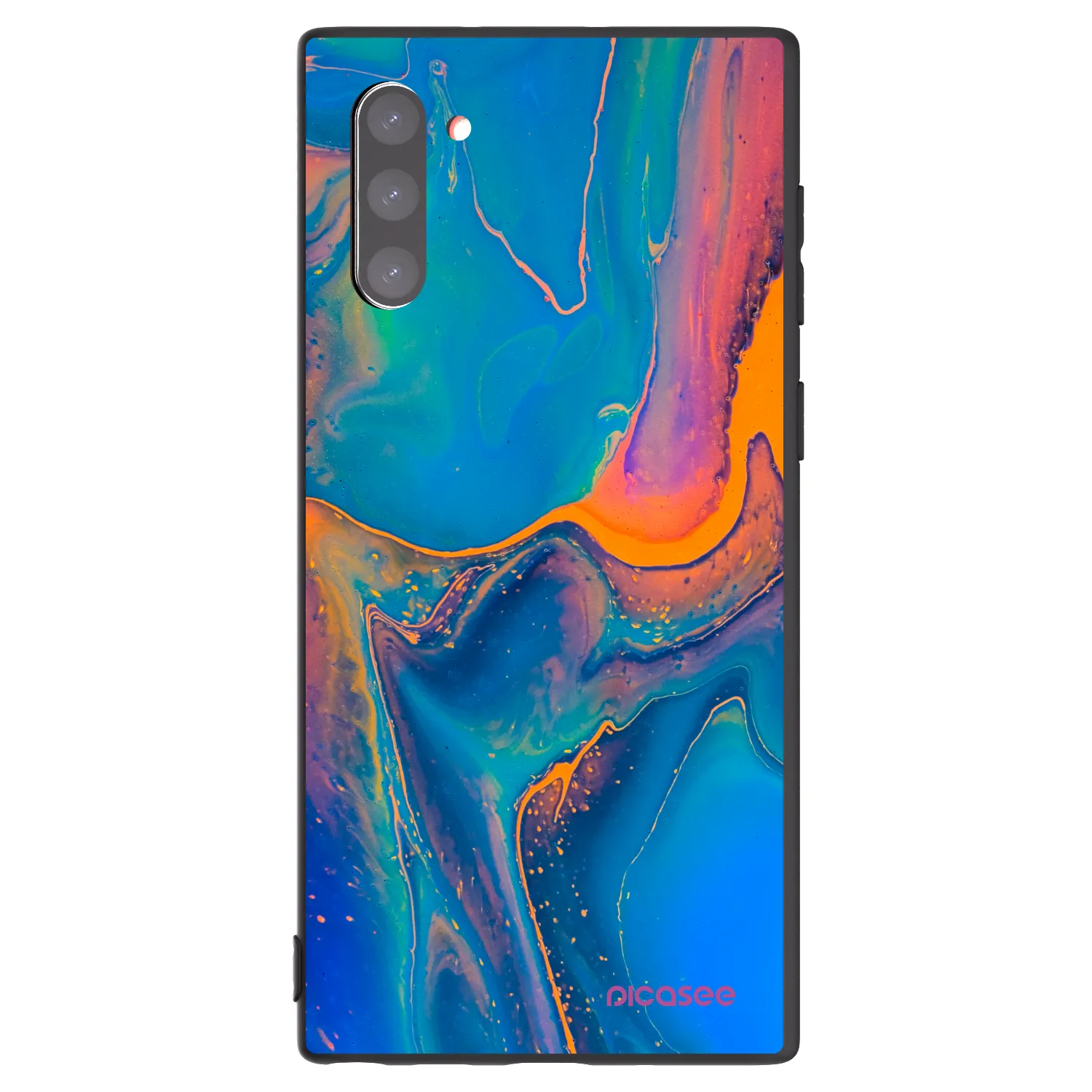 Picasee silikónový čierny obal pre Samsung Galaxy Note 10 N970F - Rainbow