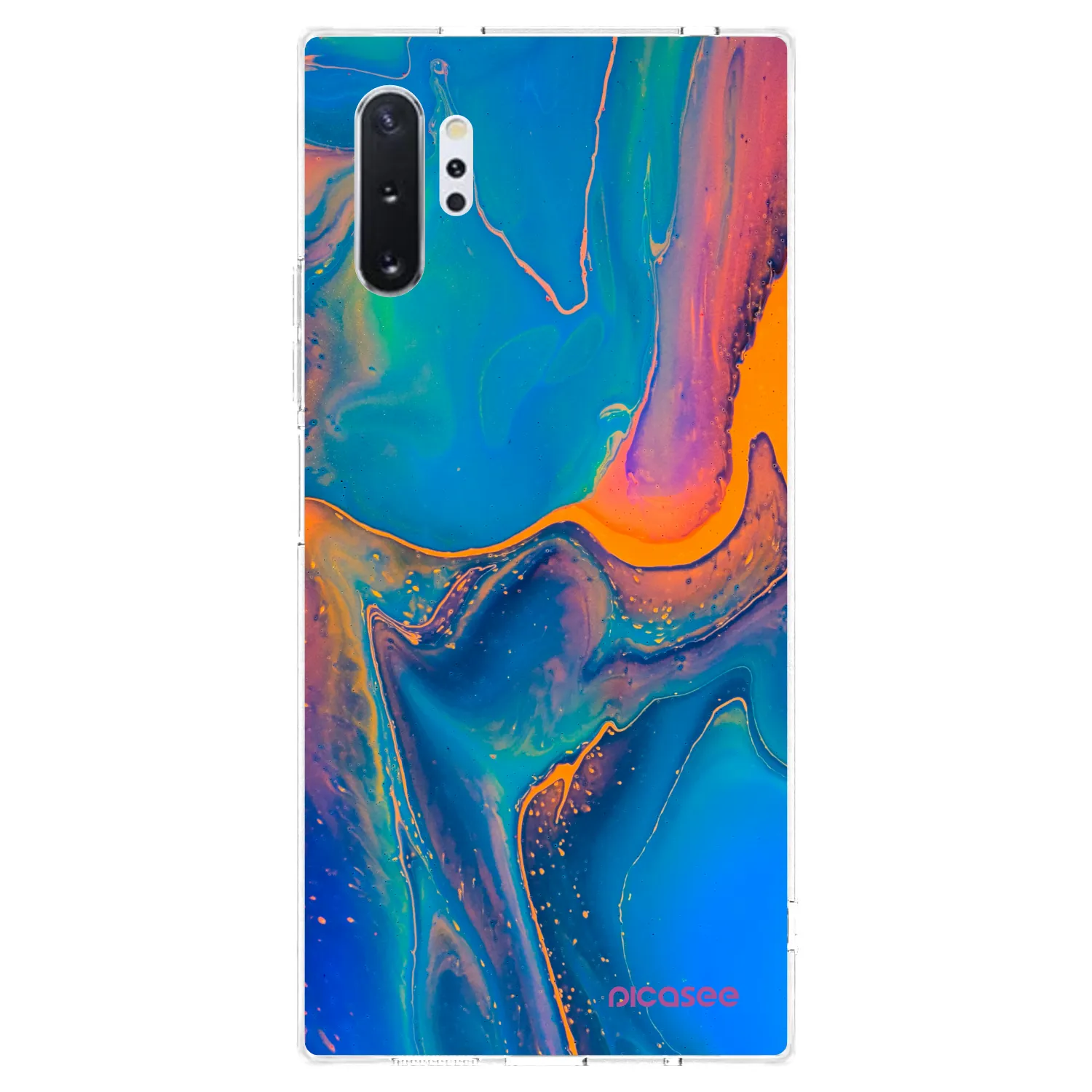 Picasee silikónový prehľadný obal pre Samsung Galaxy Note 10+ N975F - Rainbow