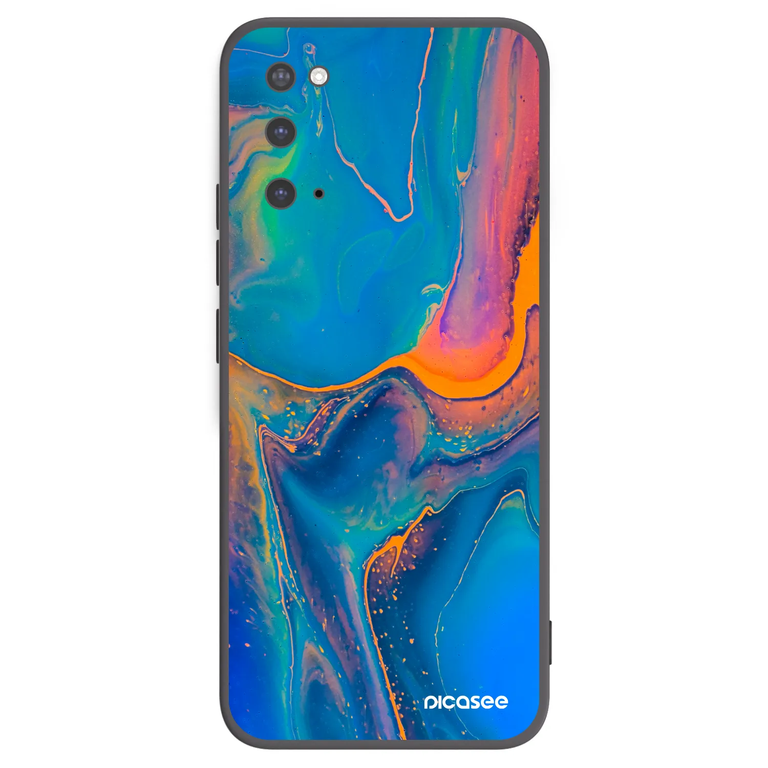Picasee silikónový čierny obal pre Samsung Galaxy S20 G980F - Rainbow