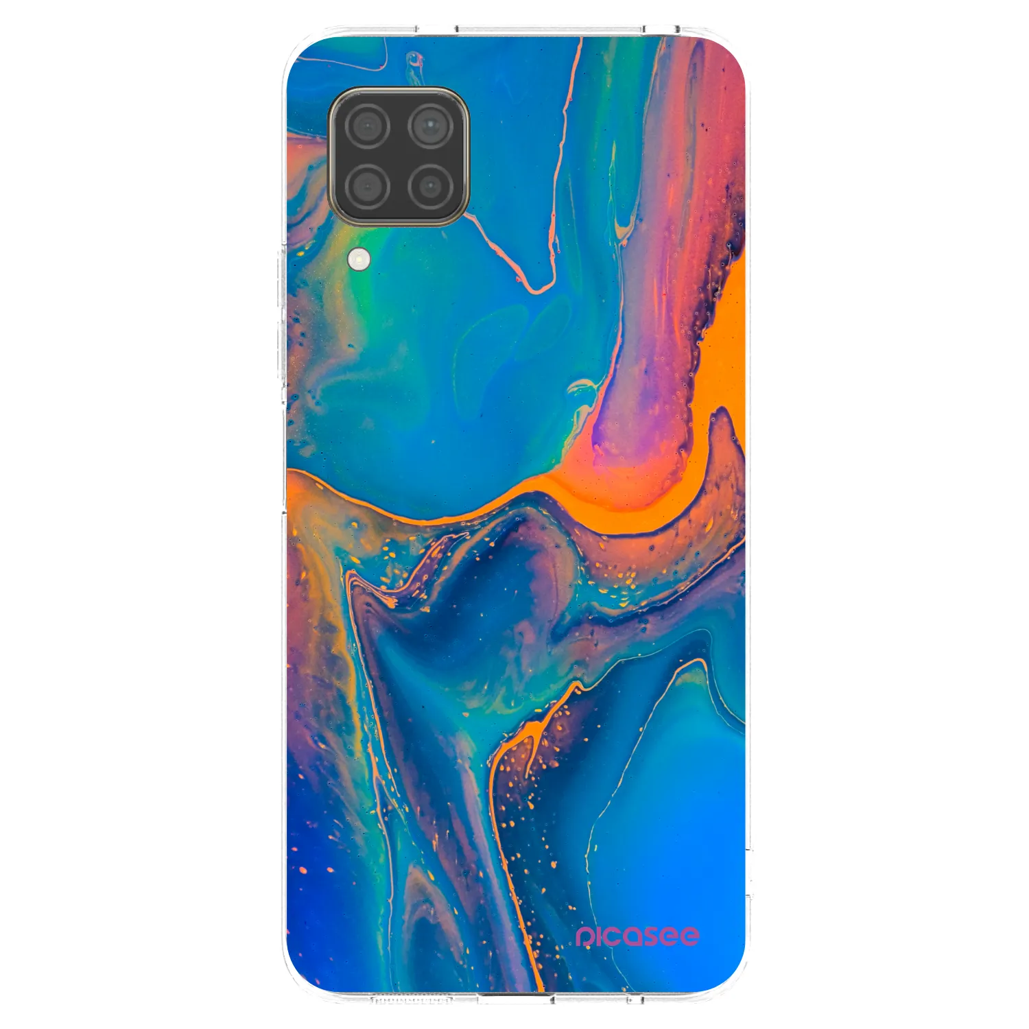 Picasee silikónový prehľadný obal pre Huawei P40 Lite - Rainbow