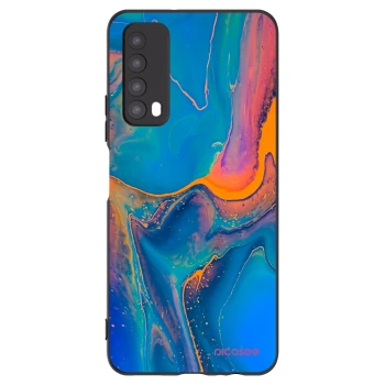 Picasee silikónový čierny obal pre Huawei P Smart 2021 - Rainbow