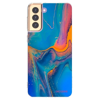 Picasee silikónový prehľadný obal pre Samsung Galaxy S21+ 5G G996F - Rainbow