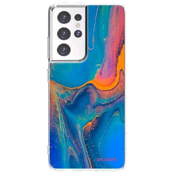 Picasee silikónový prehľadný obal pre Samsung Galaxy S21 Ultra 5G G998B - Rainbow
