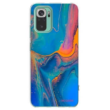 Picasee silikónový prehľadný obal pre Xiaomi Redmi Note 10 Pro - Rainbow